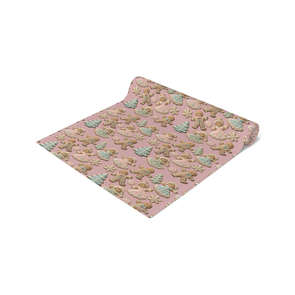 Gingerbread Cookies Holiday Table Runner