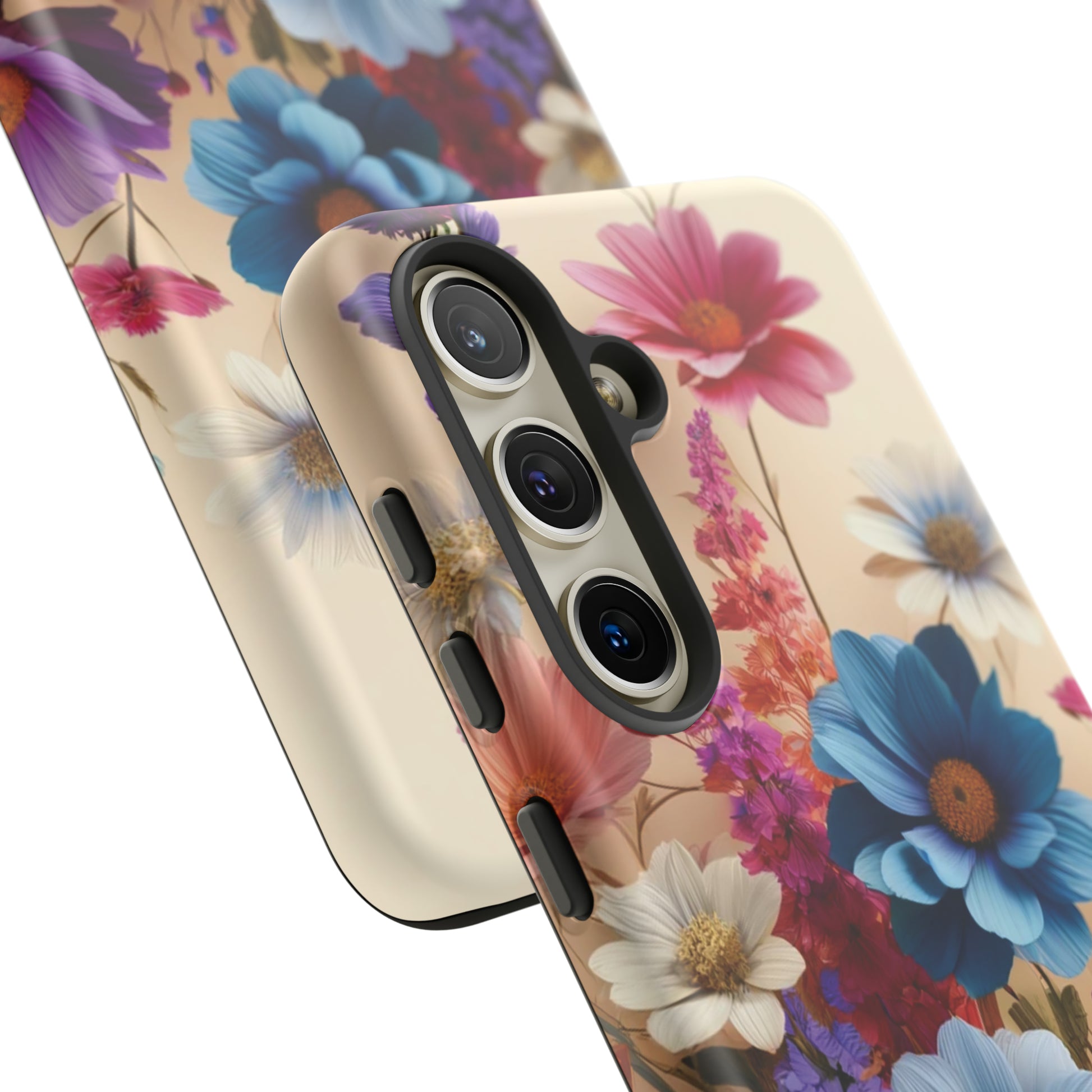 Best Phone Case Floral 3D Illusion Luxury Tough Case Floral Elegant Durable Stylish for Modern Devices iPhone 15, Samsung iPhone Samsung Accessory Gift for Her.