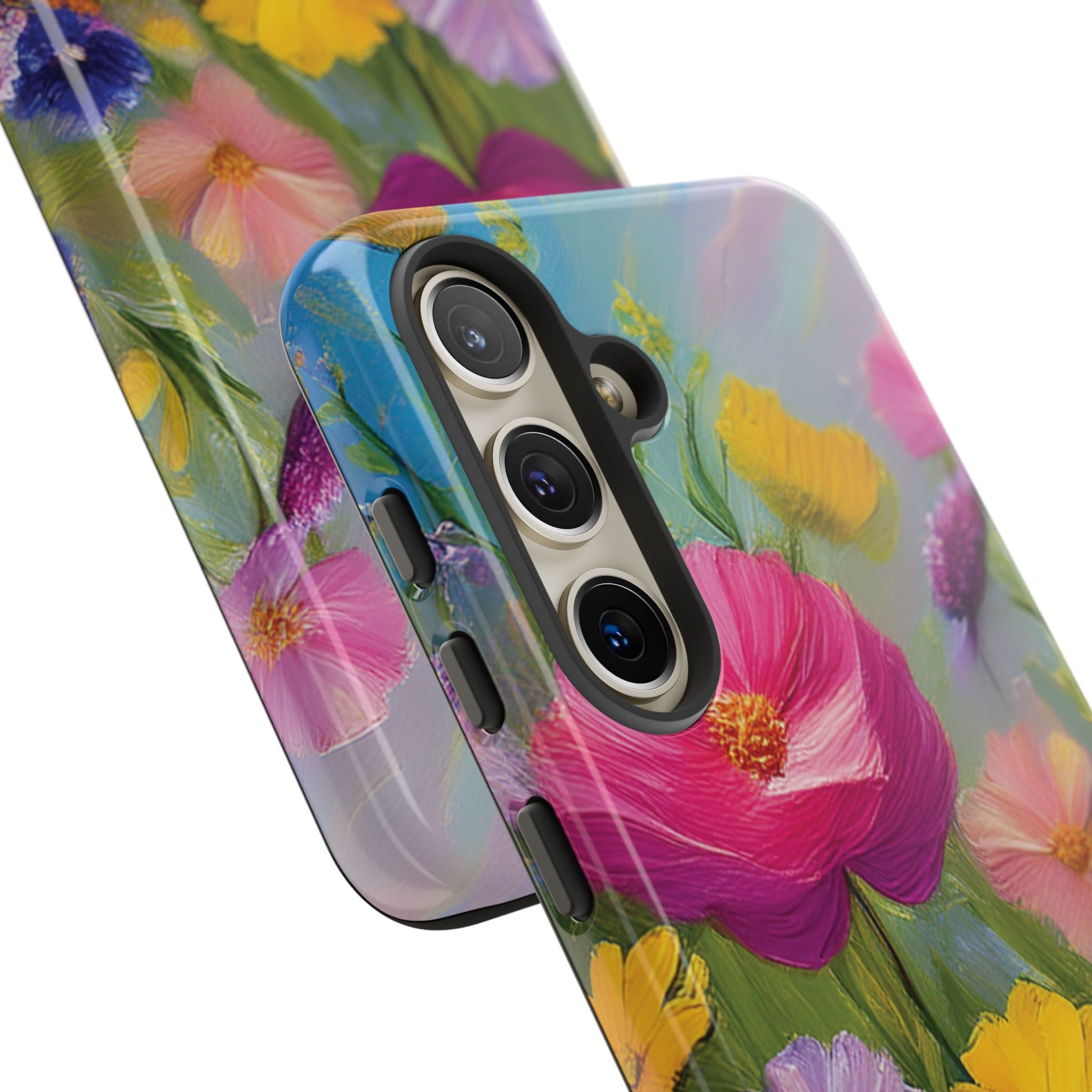 Vibrant Wildflower Painting Phone Case Hand-Painted Floral Art Design | Bright Nature-Inspired Cover | Perfect Gift for Flower Lovers iPhone & Galaxy