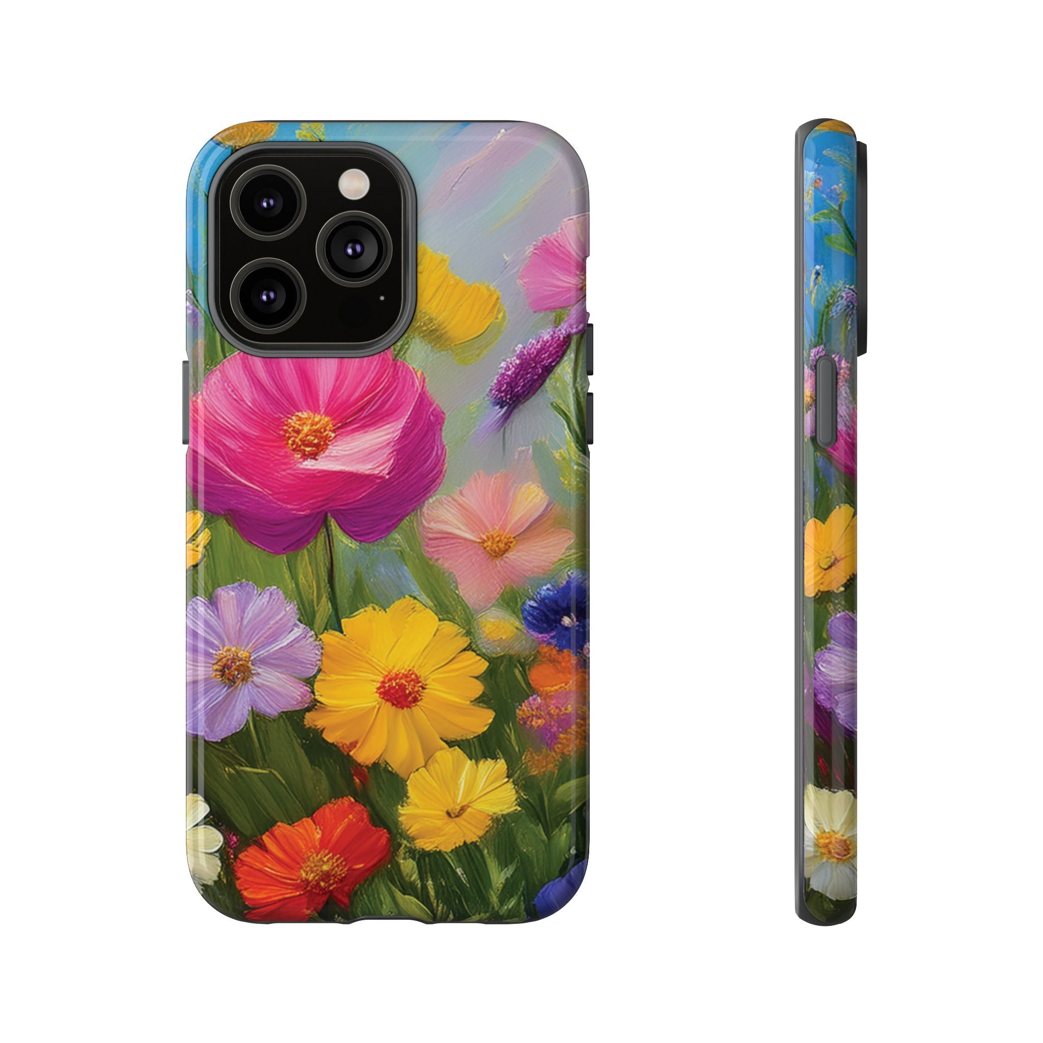 Vibrant Wildflower Painting Phone Case Hand-Painted Floral Art Design | Bright Nature-Inspired Cover | Perfect Gift for Flower Lovers iPhone & Galaxy