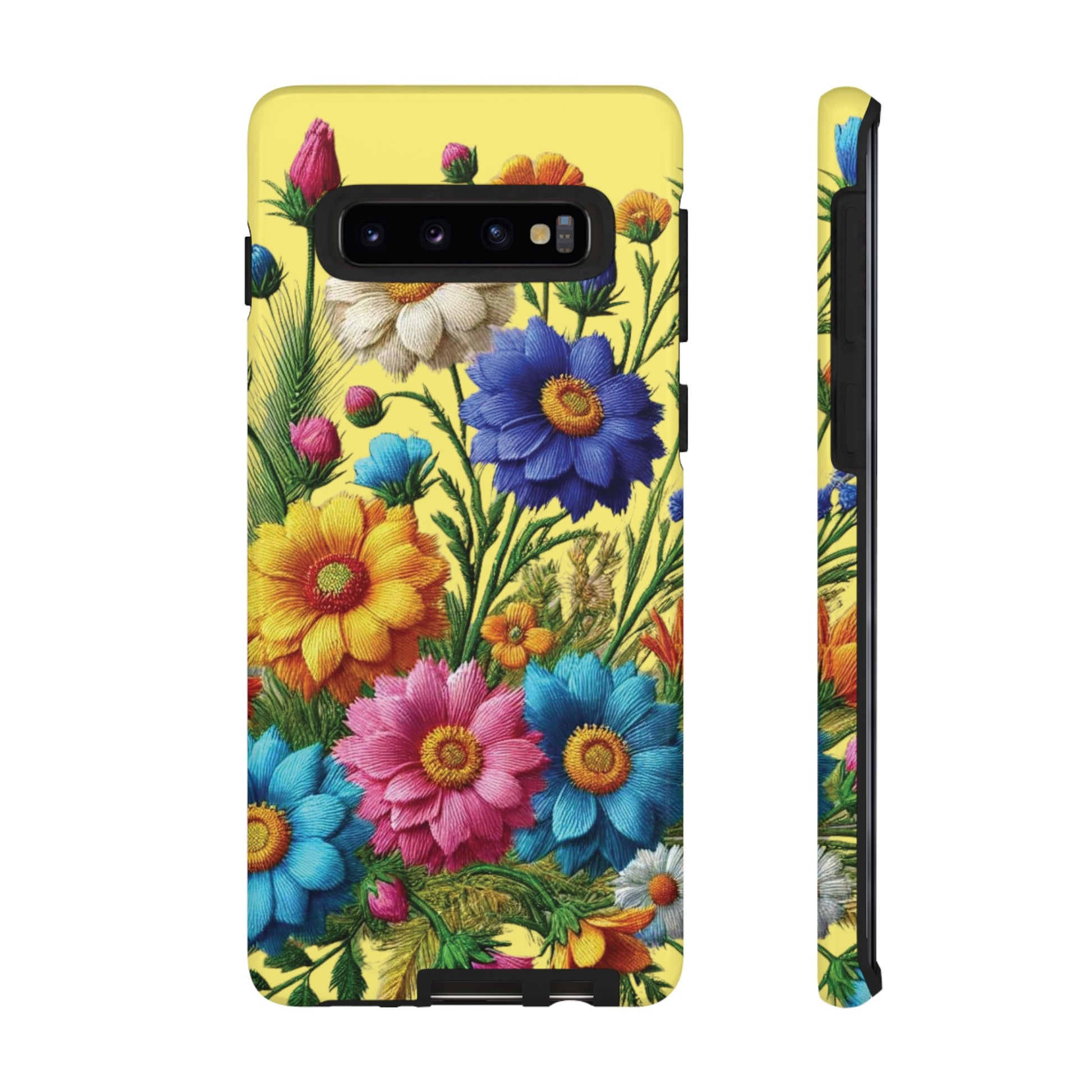 Phone Case Yellow Bright Floral Protective Phone Case Gift for Her Phone 15, Samsung iPhone Samsung  iPhone 15, Samsung iPhone Samsung Accessory Gift for Her