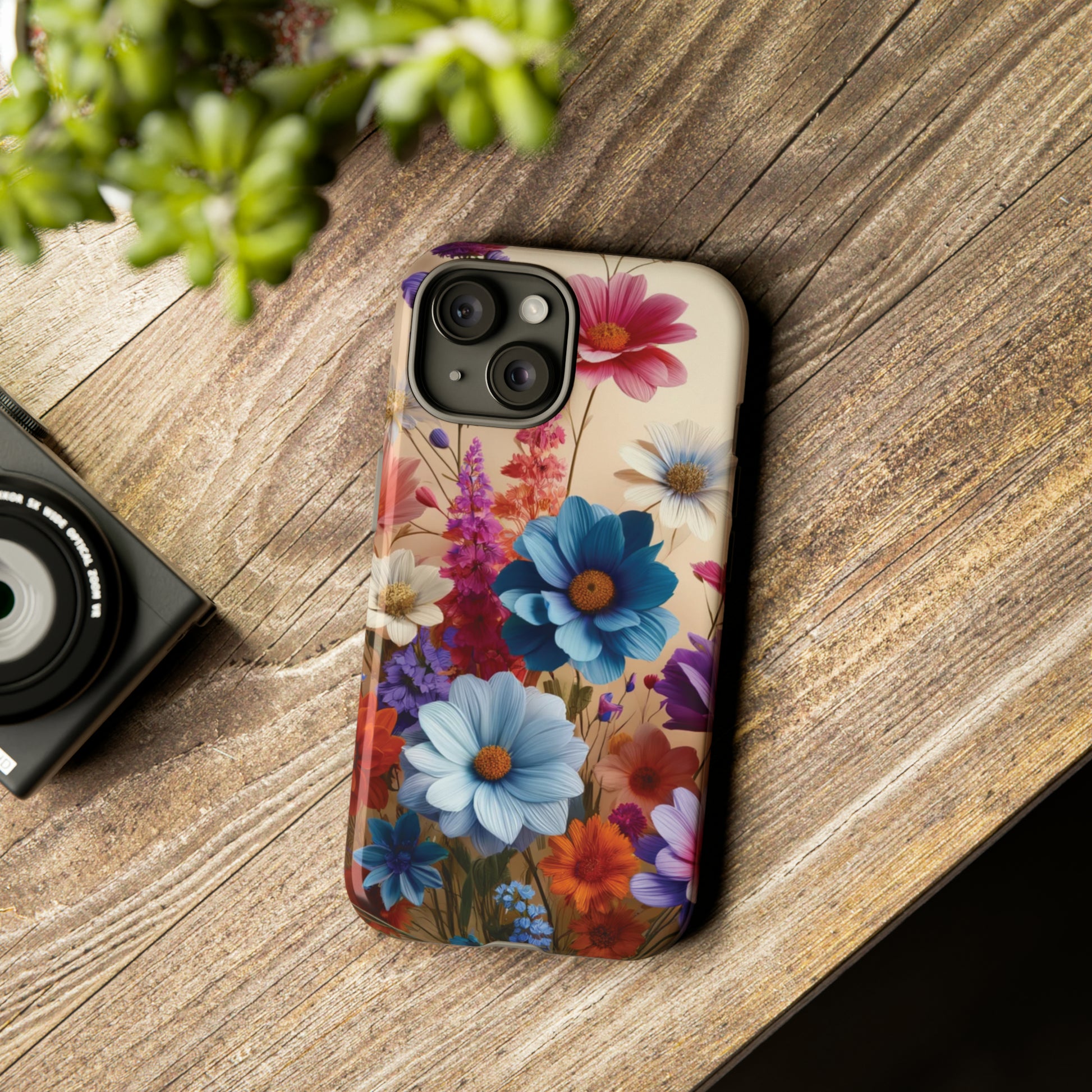 Best Phone Case Floral 3D Illusion Luxury Tough Case Floral Elegant Durable Stylish for Modern Devices iPhone 15, Samsung iPhone Samsung Accessory Gift for Her.
