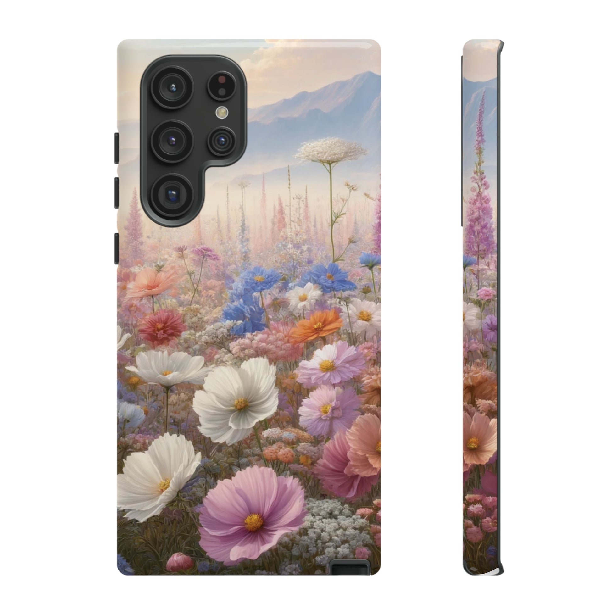 Phone Case Floral Boho Luxury Tough Case Floral Elegant Durable Stylish for Modern Devices iPhone 15, Samsung iPhone Samsung Accessory Gift for Her.