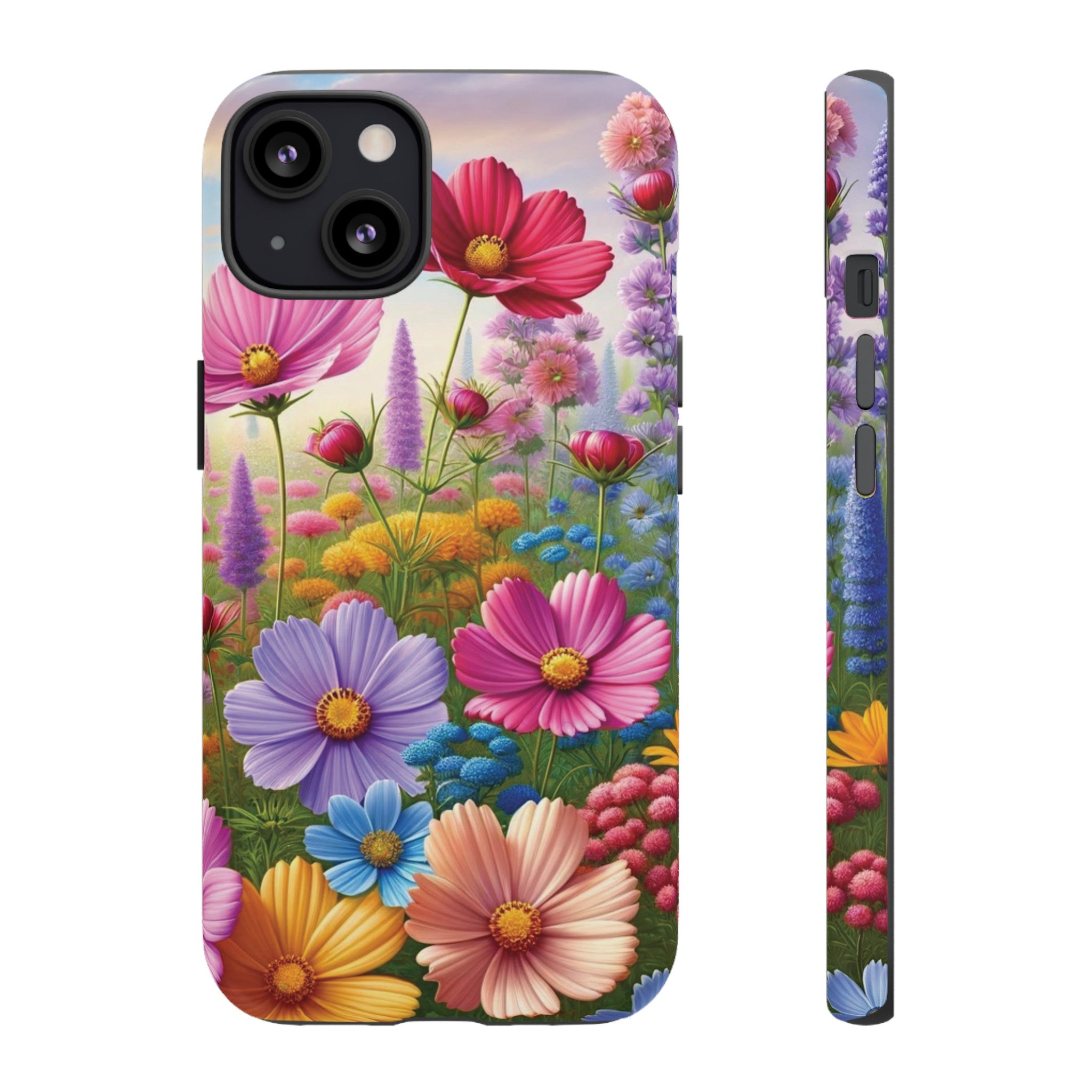 Bright Floral Phone Case Durable for iPhone Samsung Gift iPhone 15, 14, 13 Samsung Pixel Gift for Mom Accessory Gift for Her