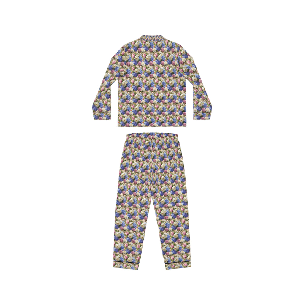 Floral Luxury Women’s Satin Pajamas – Soft Silk-Feel Sleepwear & Chic Loungewear Set Christmas Gift,  Christmas Morning Outfit Perfect Gift