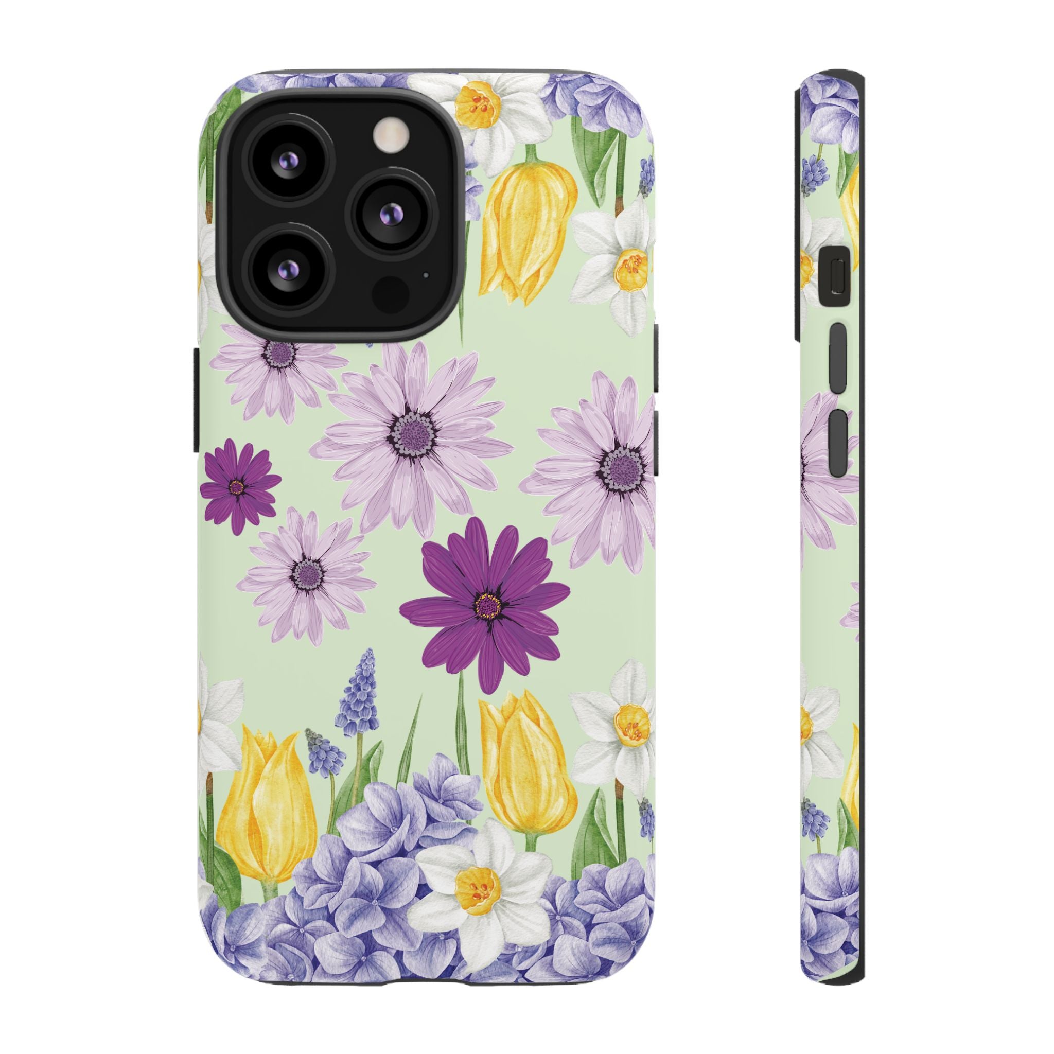 Lavender Yellow Flower Phone Case – Stylish Protective Cover for iPhone & Samsung, Botanical Design, Perfect Gift for Spring & Everyday Elegance