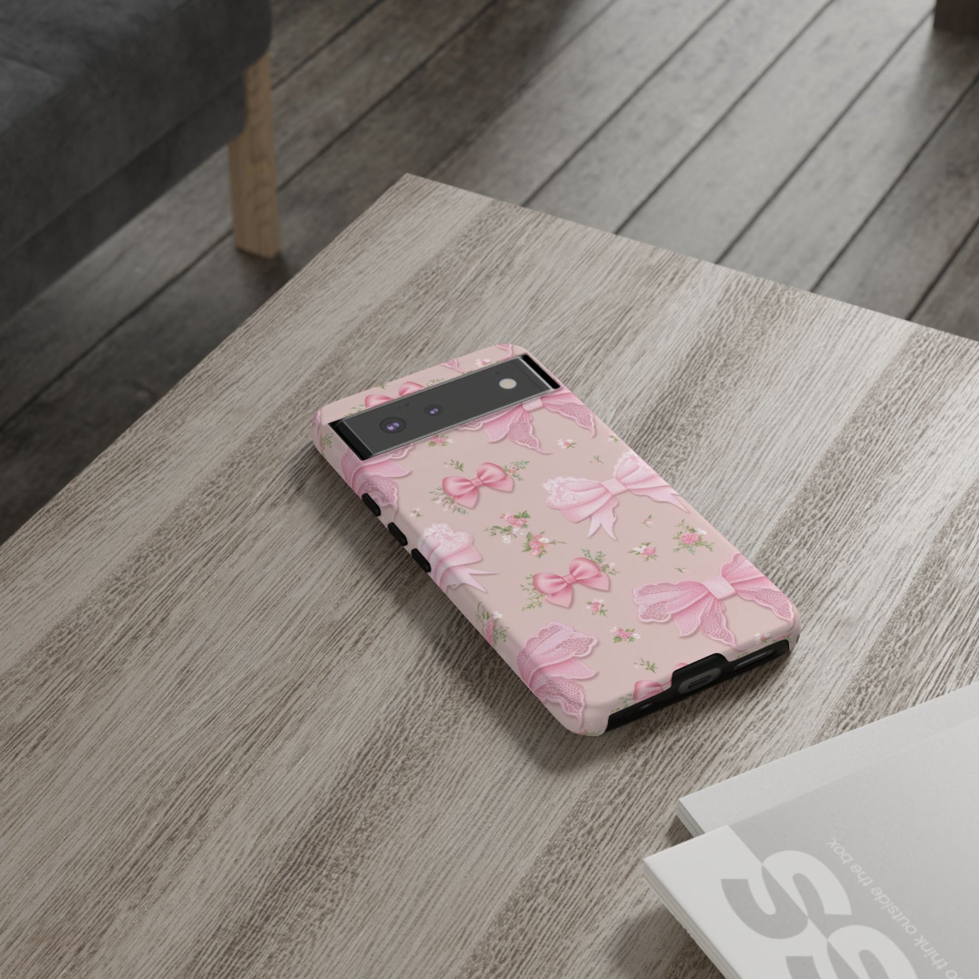 Luxury Pink Bow Phone Case – Cute & Protective Cover for iPhone & Samsung Gift for Her