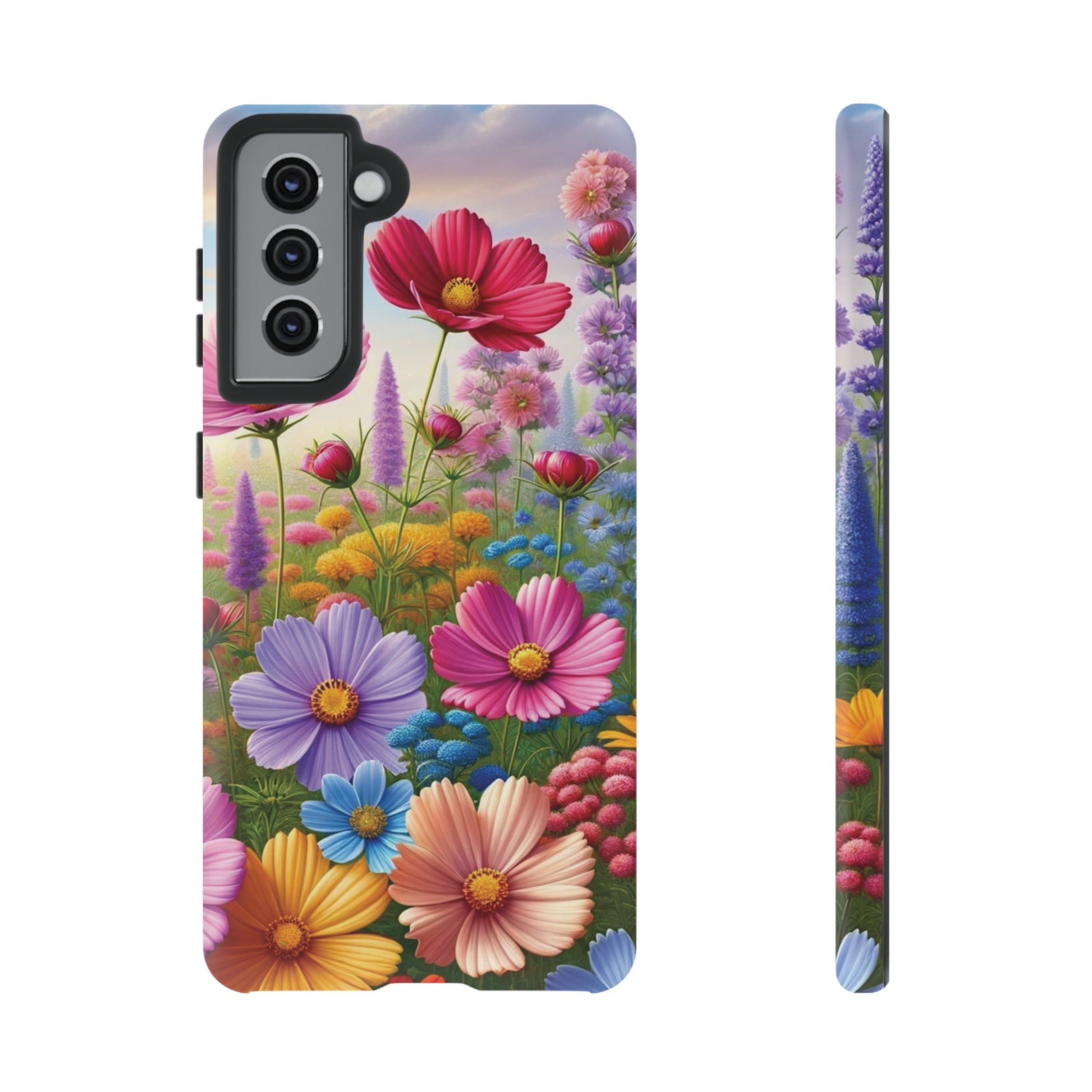 Bright Floral Phone Case Durable for iPhone Samsung Gift iPhone 15, 14, 13 Samsung Pixel Gift for Mom Accessory Gift for Her