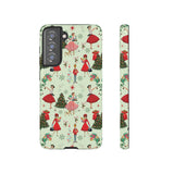 1950s Vintage Phone Case - Retro Christmas Design | Unique Holiday Protection for Your Device | Stylish & Durable Cover Gift for Her Phone 15, Samsung iPhone Samsung Accessory Gift for Her