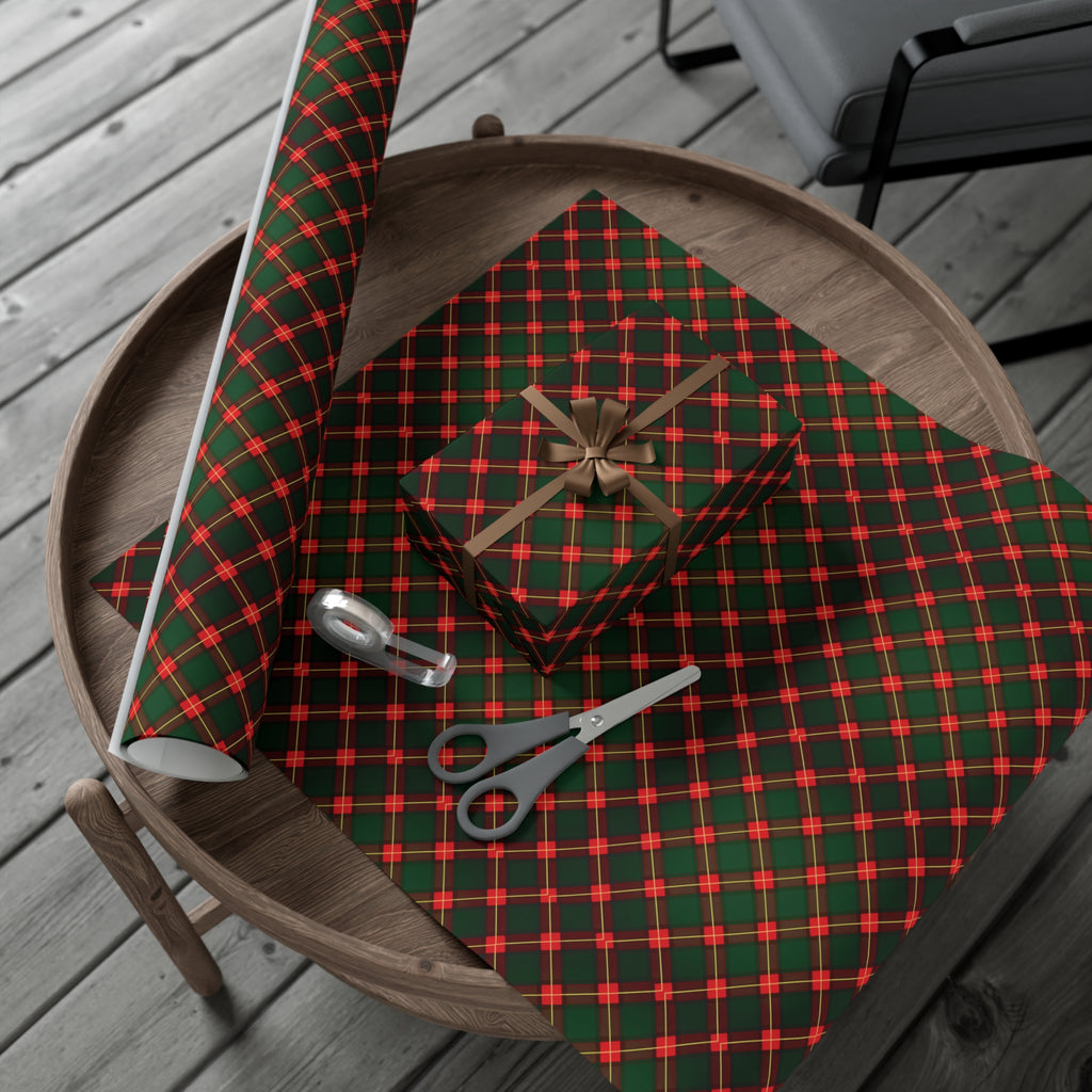 Festive Red & Green Plaid Wrapping Paper - Classic Holiday Gift Wrap for Christmas Presents, Adds Seasonal Charm, Premium Quality Wrapping for All Gifts - MRSBYVALLE