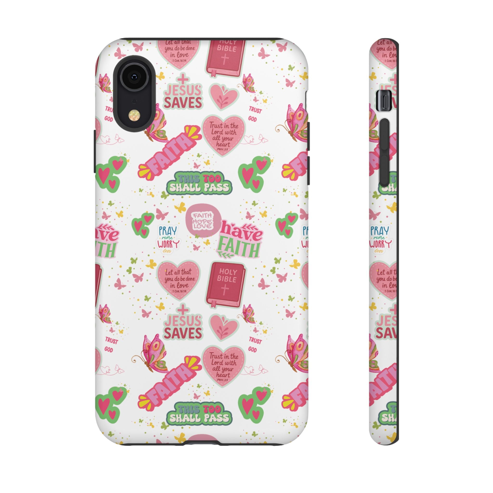 Carry Your Faith Everywhere | Christian Tough Phone Case with Bible Verse or Affirmation | Protective, Inspirational Gift for Christians