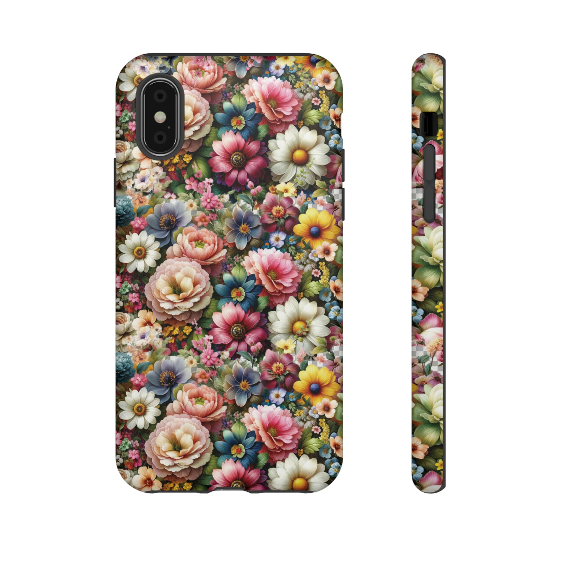 Floral Luxury Phone Tough Case Floral Elegant Durable Stylish for Modern Devices iPhone 15, Samsung iPhone Samsung Accessory Gift for Her.