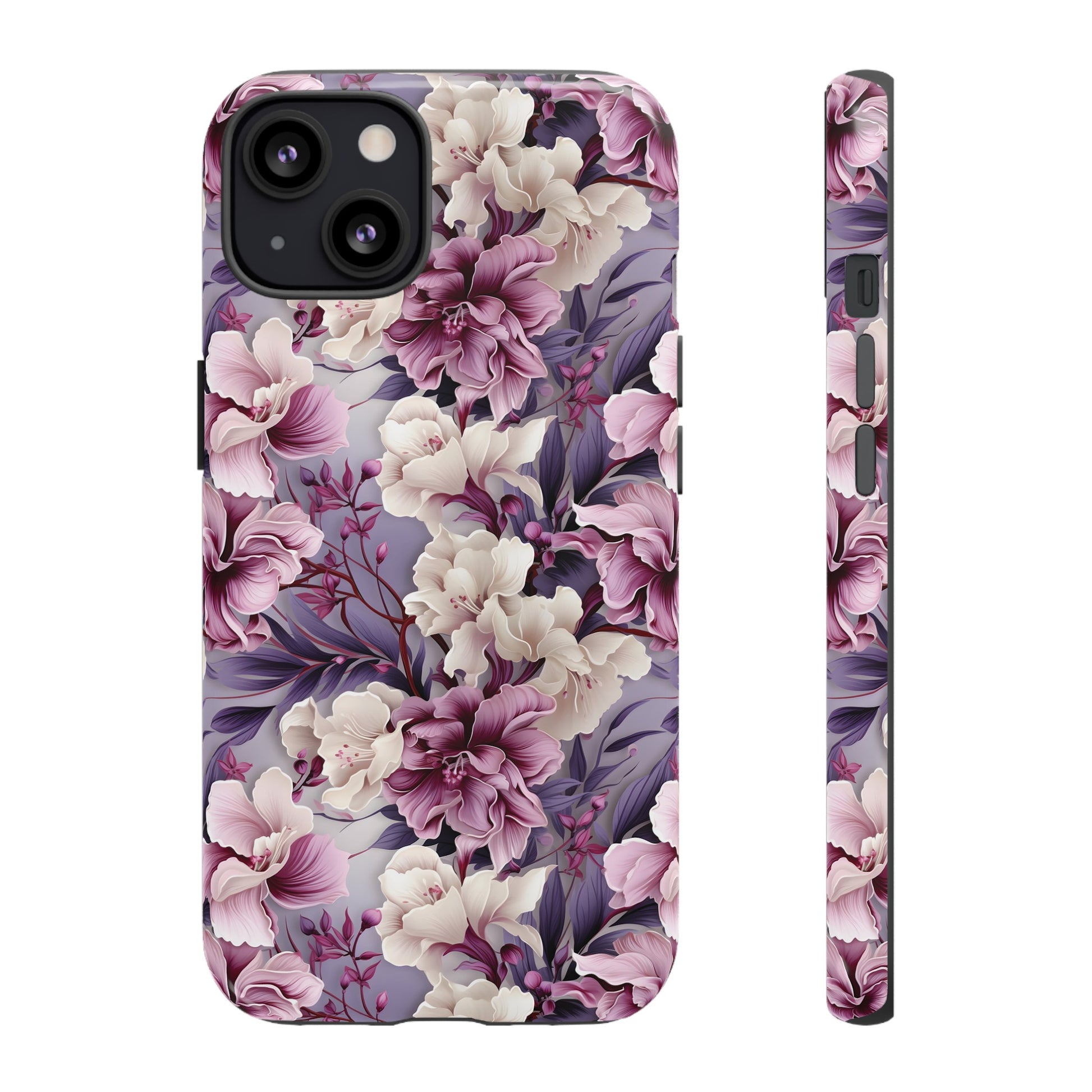 Lavender Flowers Protective Phone Case Gift for Her Phone 15, Samsung iPhone Samsung Gift for Her Case iPhone 15, Samsung