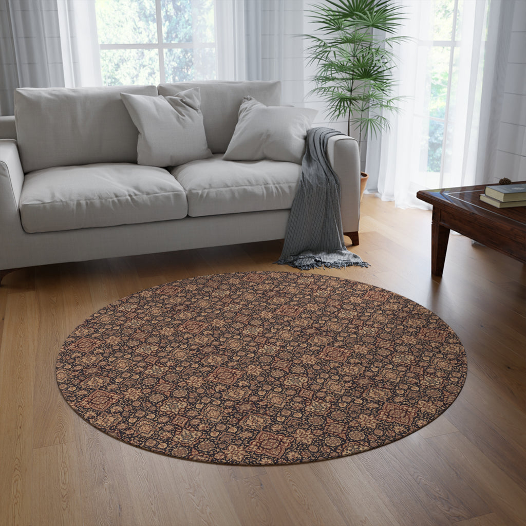 Tapis Rond Turc Vintage 60x60 | Tapis Bohème