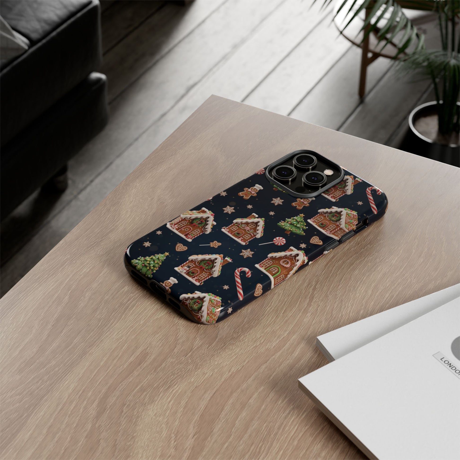 3D Gingerbread House Christmas Phone Case | Premium Holiday Gift Cover for iPhone 17, iPhone, and Samsung Galaxy Gift for Her or Him