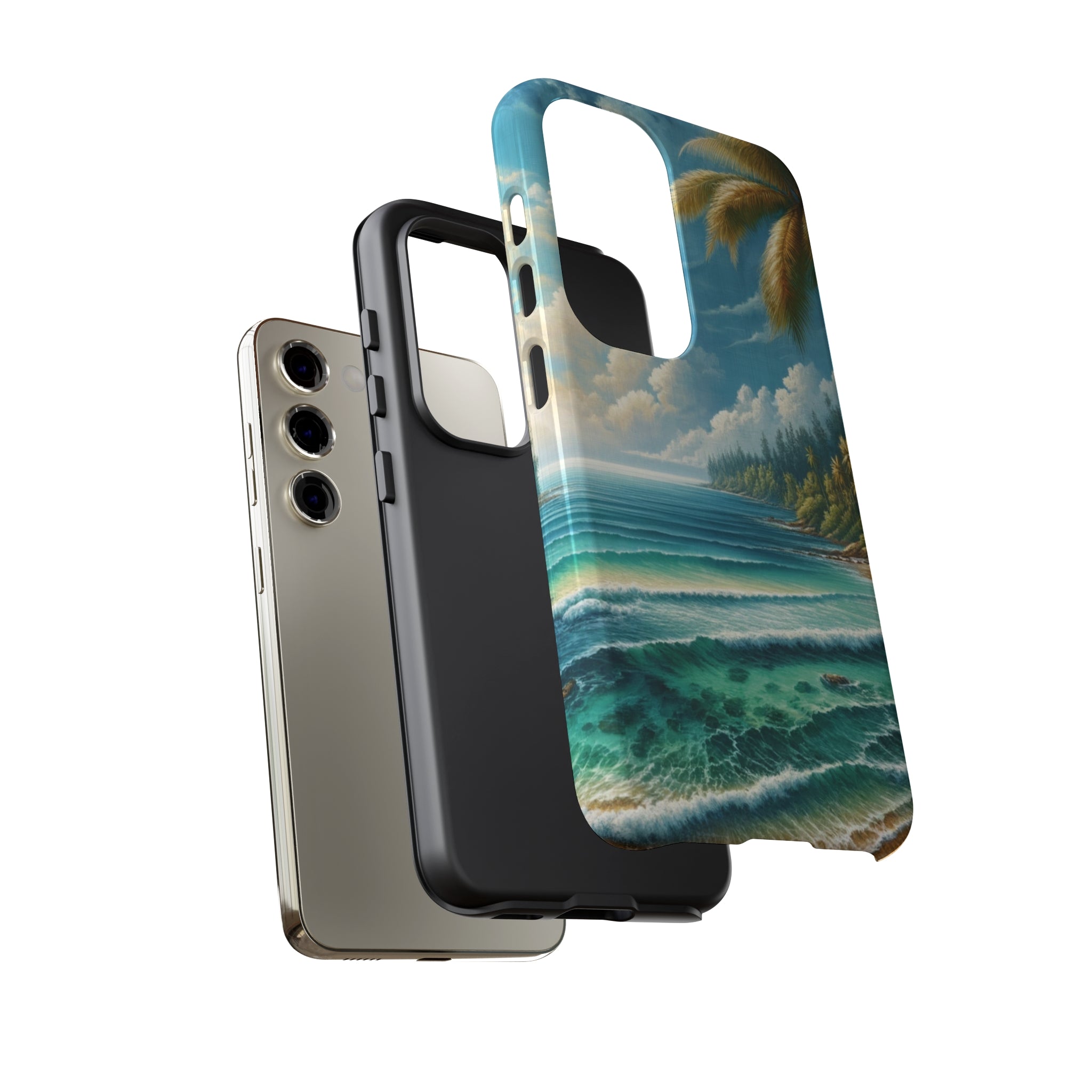 Coastal Serenity Ocean Beach View Protective Phone Case Gift for Her Phone 15, Samsung iPhone Samsung Gift for Her Case iPhone 15, Samsung iPhone Samsung Accessory Gift for Her.