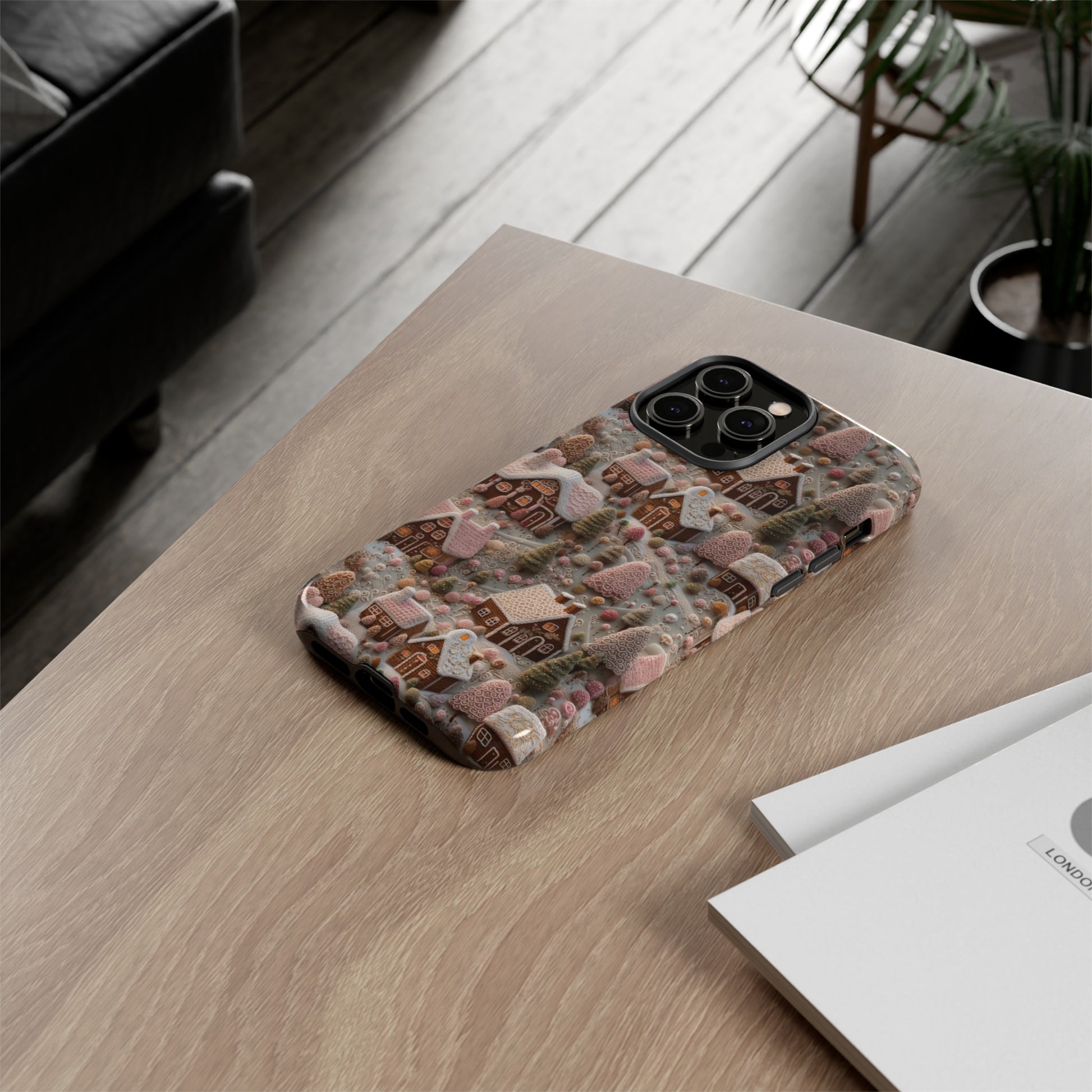 Gingerbread House 3D Phone Case Durable for iPhone Samsung Gift iPhone 15, 14, 13 Samsung Pixel Gift for Mom Accessory Gift for Her