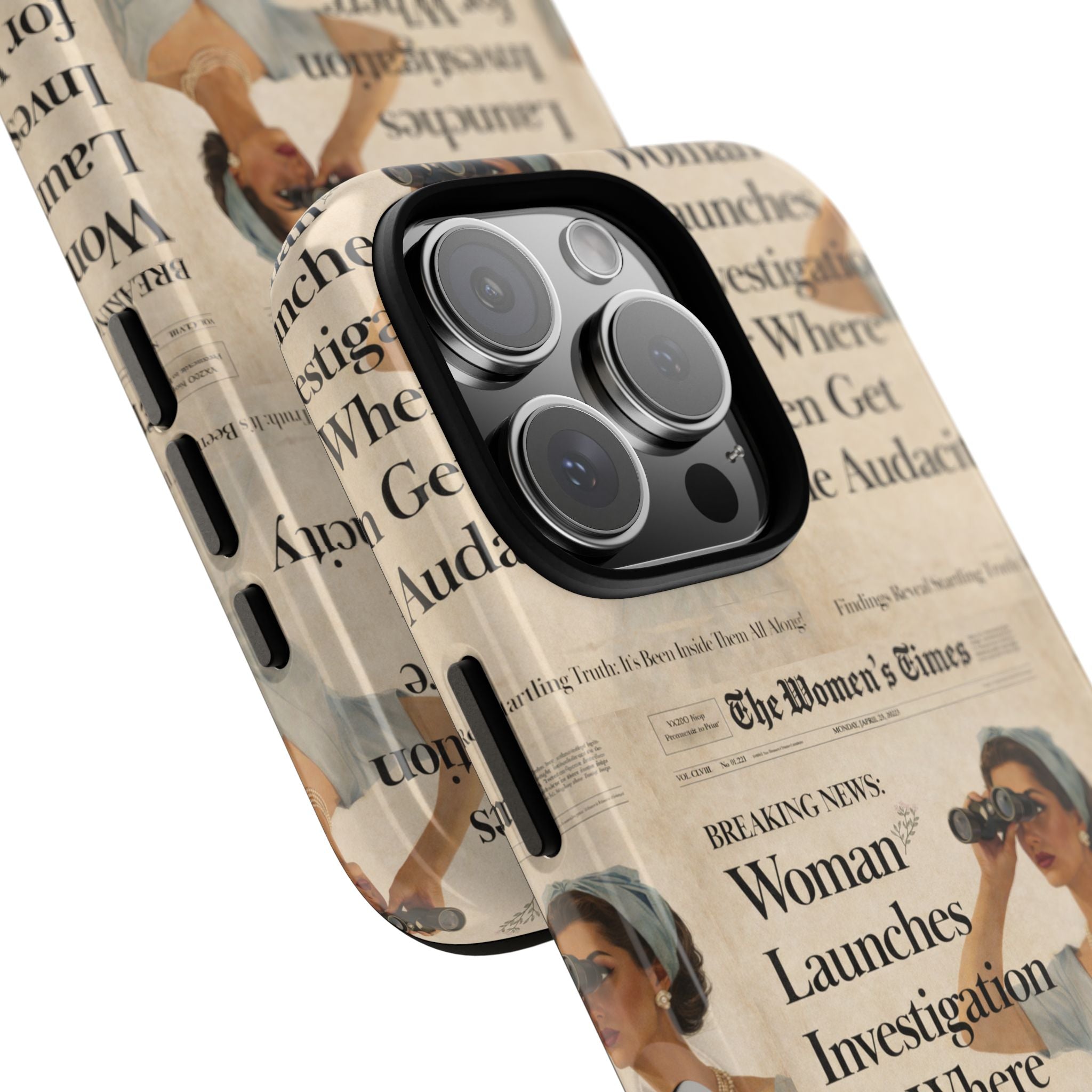 Funny Vintage Sarcastic Women Phone Case | Retro Sarcasm Text Design