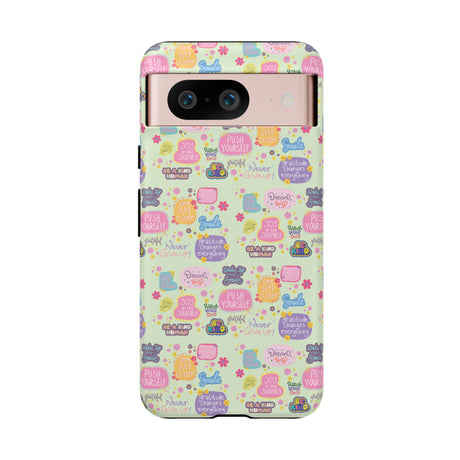 Good Vibes Only Protective Phone Case  Shockproof Slim Aesthetic Motivational Quote Cover, Positive Affirmation Gift for Mom, Teens & Besties | iPhone & Galaxy