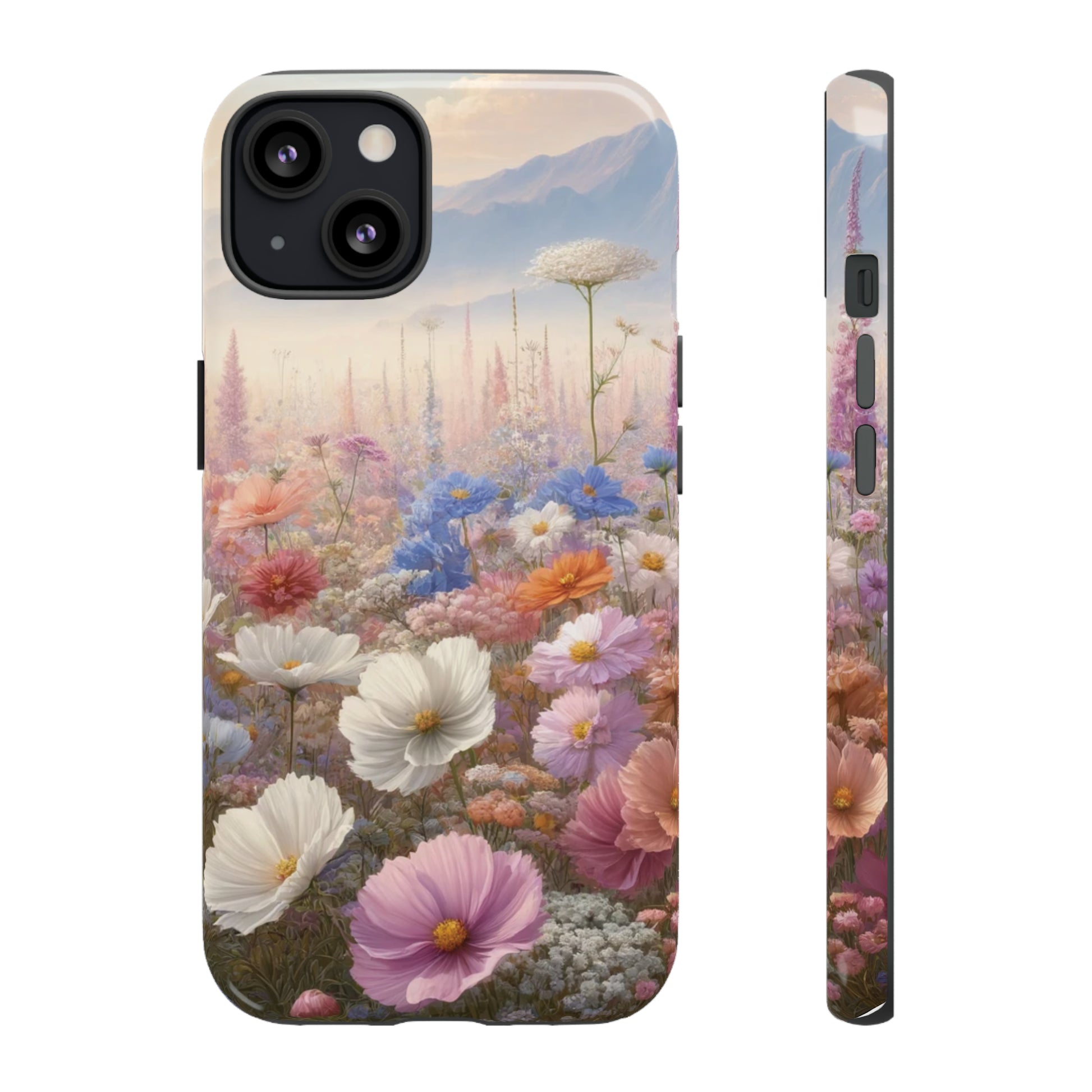 Phone Case Floral Boho Luxury Tough Case Floral Elegant Durable Stylish for Modern Devices iPhone 15, Samsung iPhone Samsung Accessory Gift for Her.