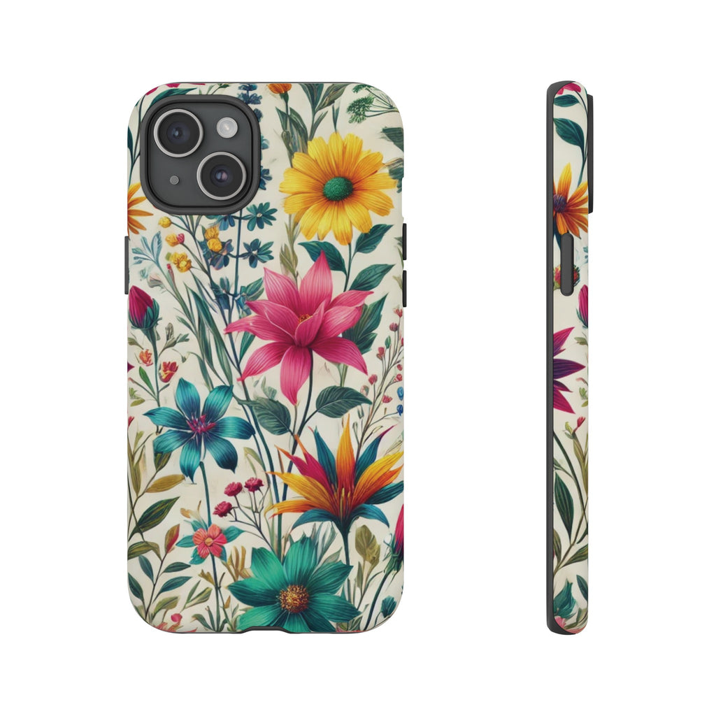 Wildflowers Boho Chic Design Phone Case - Stylish, Protective Cover for All Models Gift for Mom Accessory Gift for Her