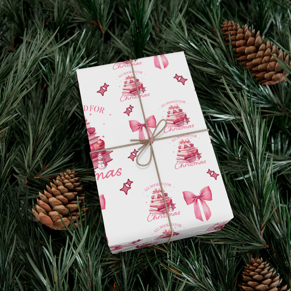 All Booked for Christmas Pink Books & Bows Holiday Edition Perfect for Book Lovers! Celebrate the Joy of Reading with Festive Charm in This Limited Christmas Collection Premium Quality - MRSBYVALLE