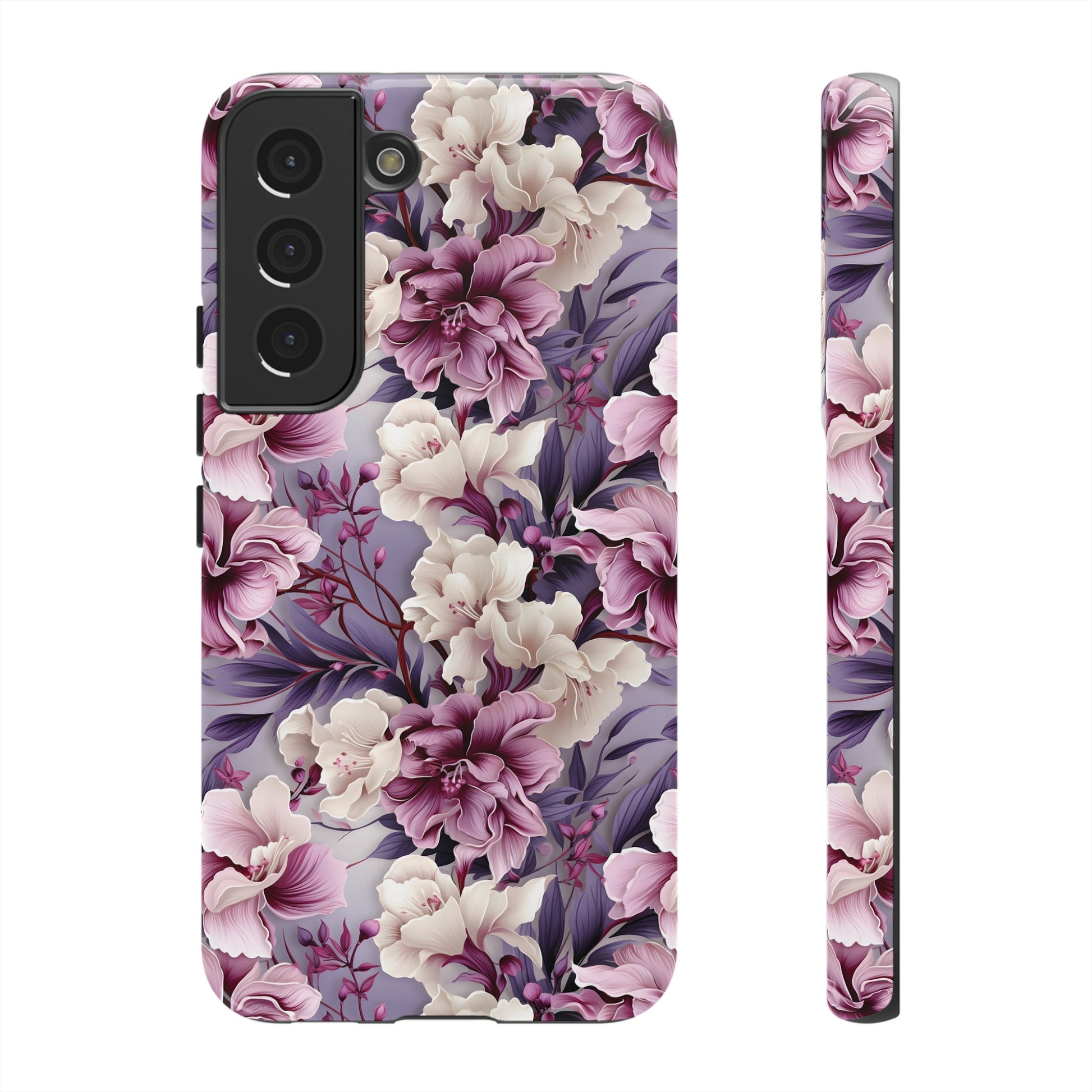 Lavender Flowers Protective Phone Case Gift for Her Phone 15, Samsung iPhone Samsung Gift for Her Case iPhone 15, Samsung