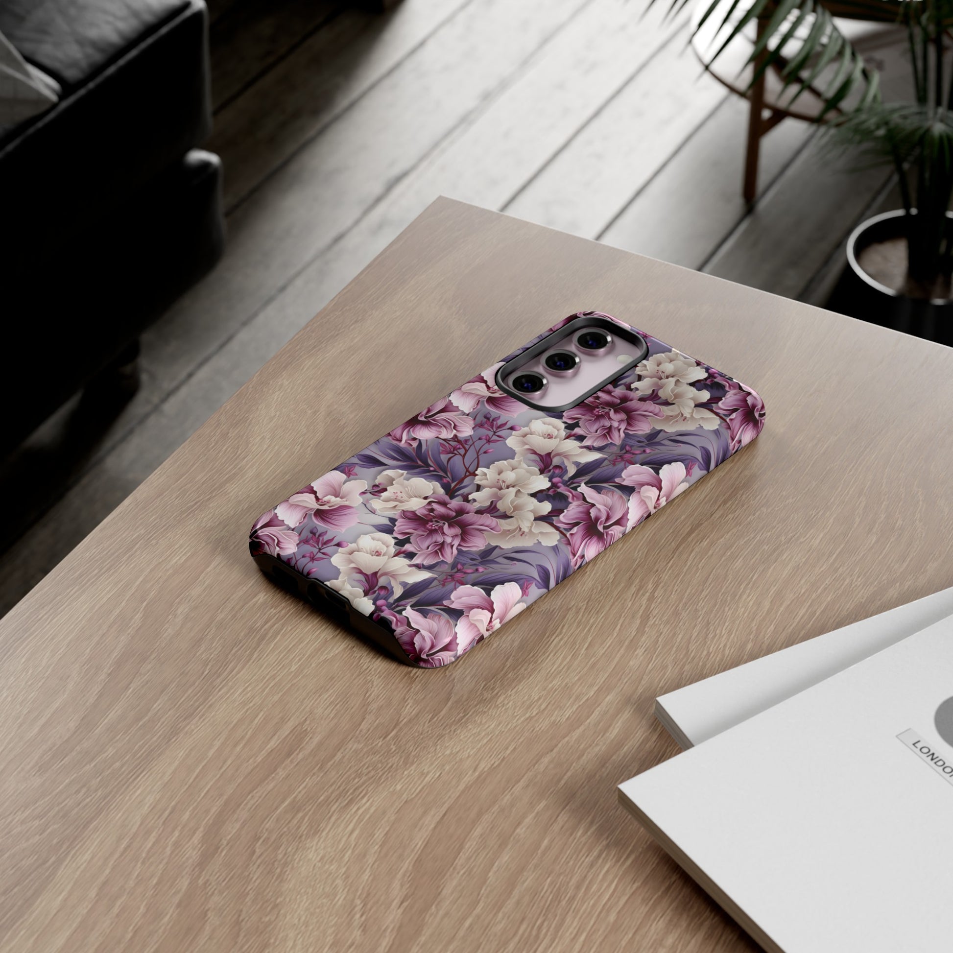 Lavender Flowers Protective Phone Case Gift for Her Phone 15, Samsung iPhone Samsung Gift for Her Case iPhone 15, Samsung