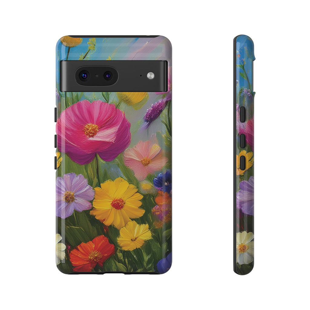 Vibrant Wildflower Painting Phone Case Hand-Painted Floral Art Design | Bright Nature-Inspired Cover | Perfect Gift for Flower Lovers iPhone & Galaxy