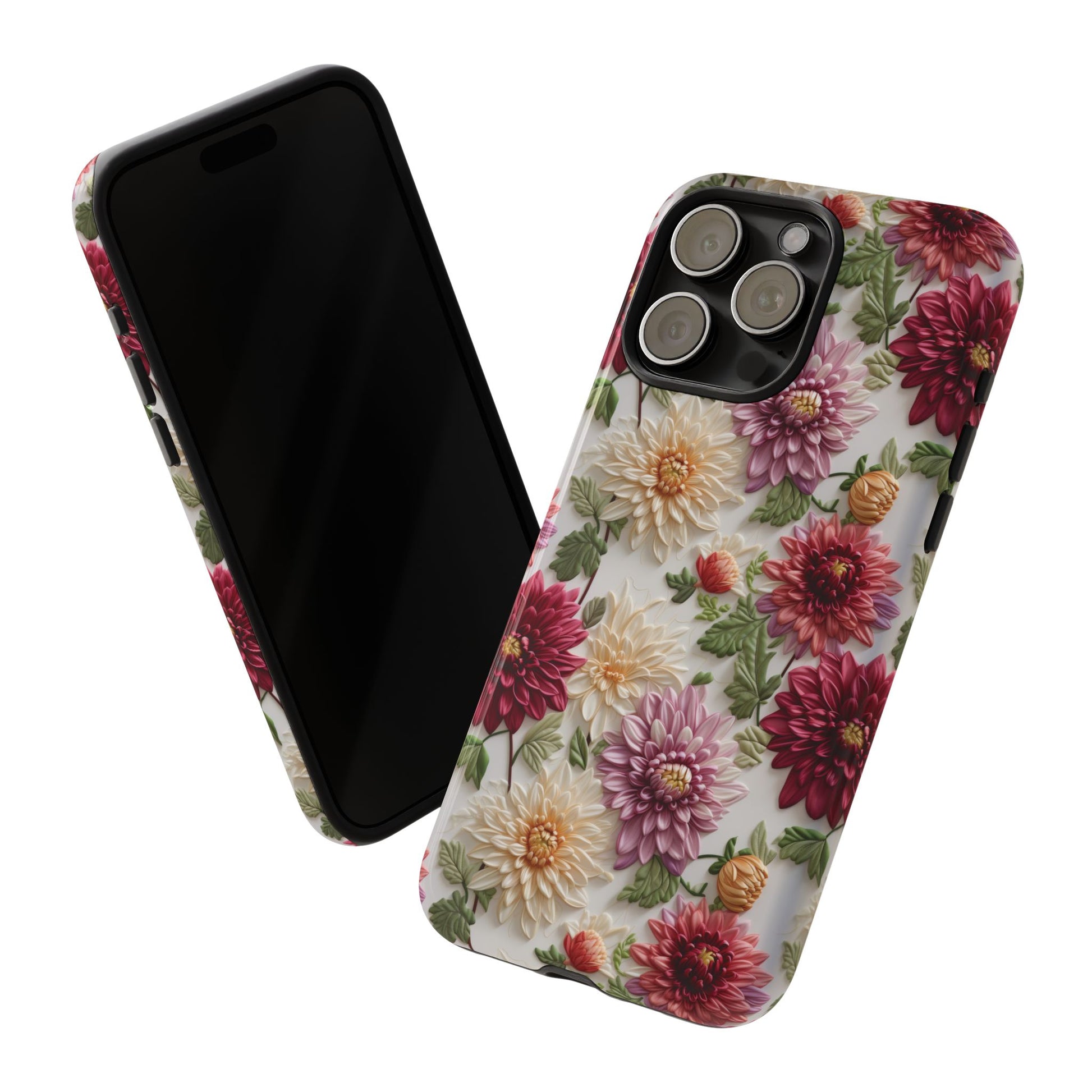 Floral Fall Phone Case for iPhone 16 pro15 14 13 12  21 23 Samsung, and Pixel | Stylish Protective Cover Gift for Her Perfect for Floral Lover