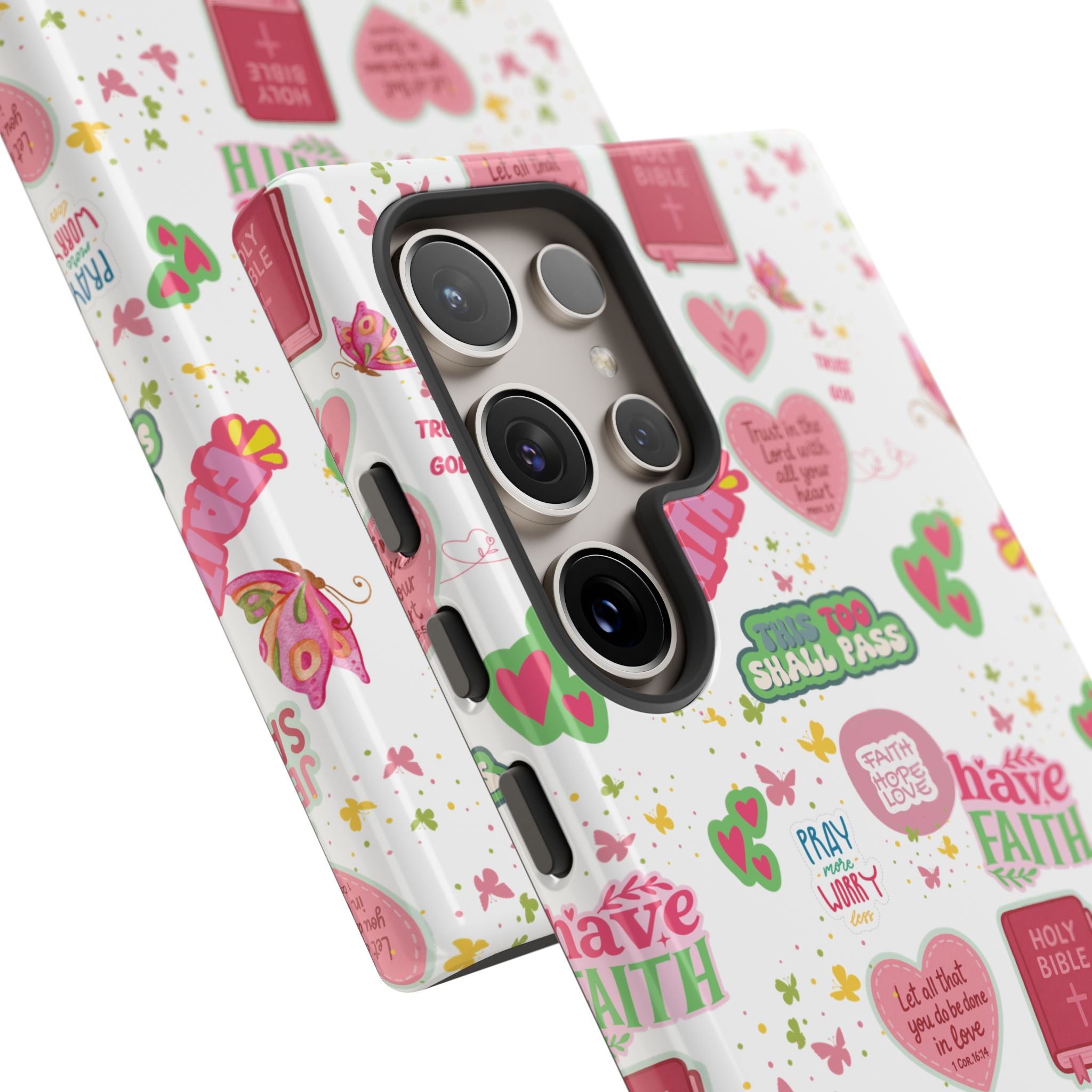 Carry Your Faith Everywhere | Christian Tough Phone Case with Bible Verse or Affirmation | Protective, Inspirational Gift for Christians