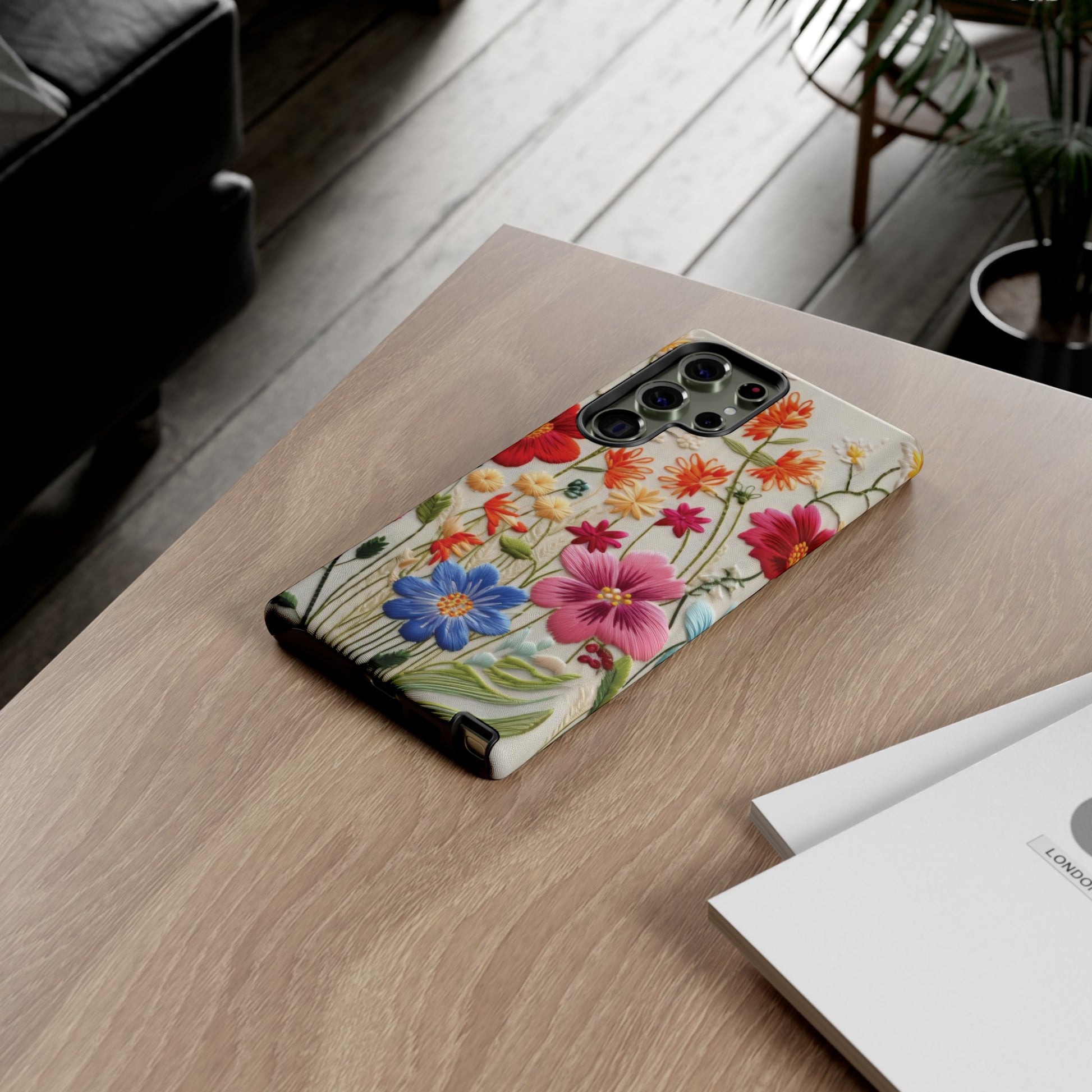 3D Floral Phone Case Elegant Faux Flower Durable for iPhone Samsung Smartphone iPhone 15, 14, 13 Samsung Gift for Mom