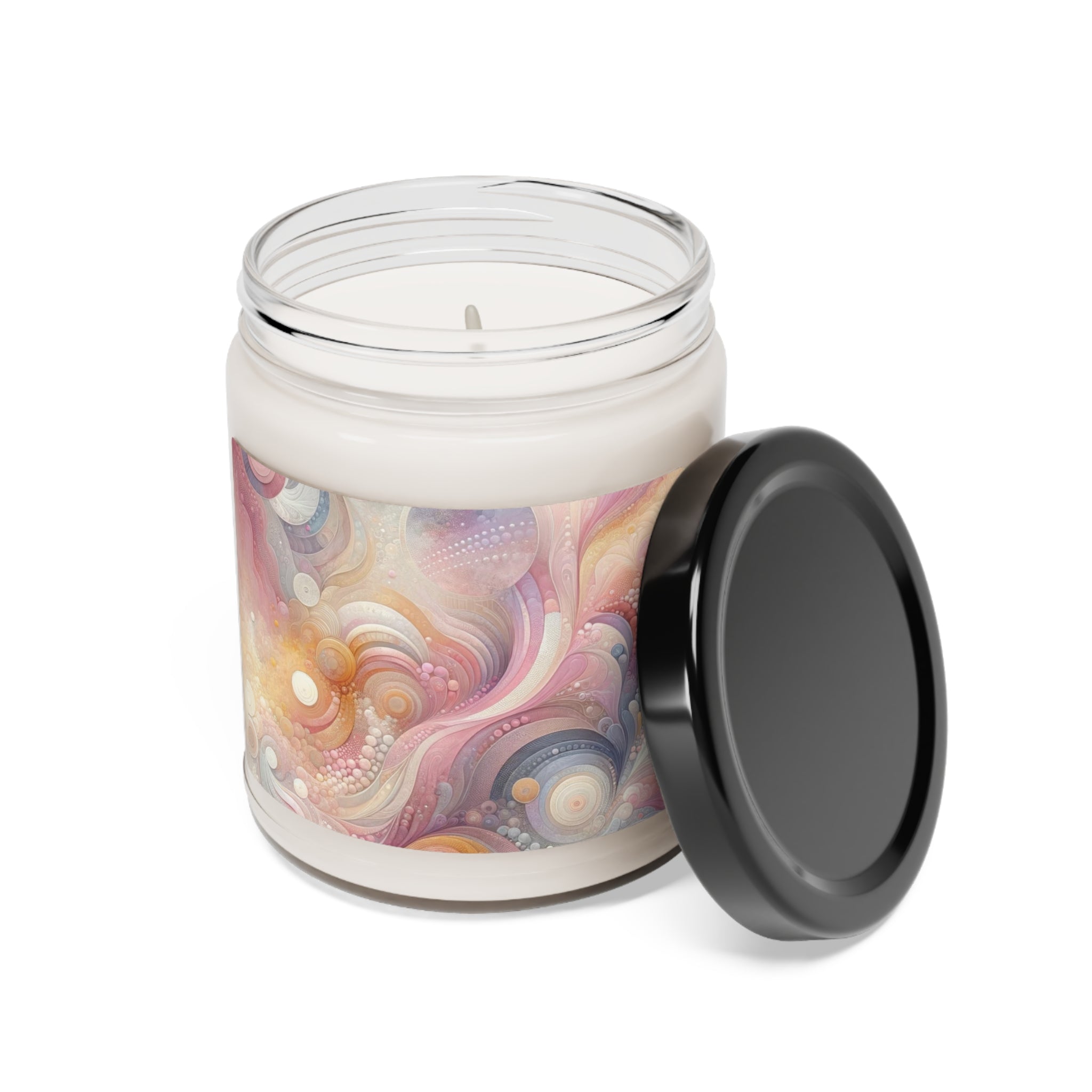 Pink Abstract Candle 9oz Perfect for Relaxation Home Ambiance Scented Soy Candle, 9oz, Wedding, Bridal Shower, Mother's Day Gift Housewarming Gift.