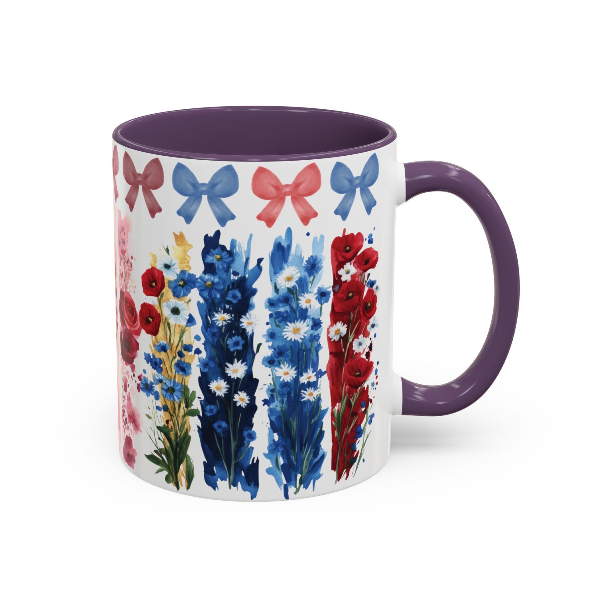 Brushstroke floral With Bows| Christian Mug with Bible Verse | Inspirational Gift for Christians | 11oz and 15oz Ceramic Coffee Mug Cozy Spring Mornings