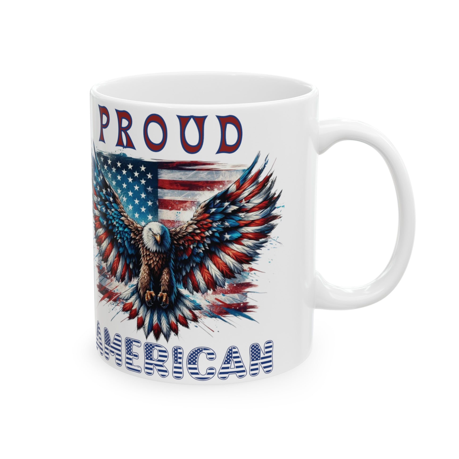 Patriotic American Flag and Eagle Coffee Mug Celebrate Freedom Perfect for Veterans, Patriots, and Proud Americans Ceramic Mug Coffee Ceramic Mugs Perfect for Your Morning Brew - MRSBYVALLE
