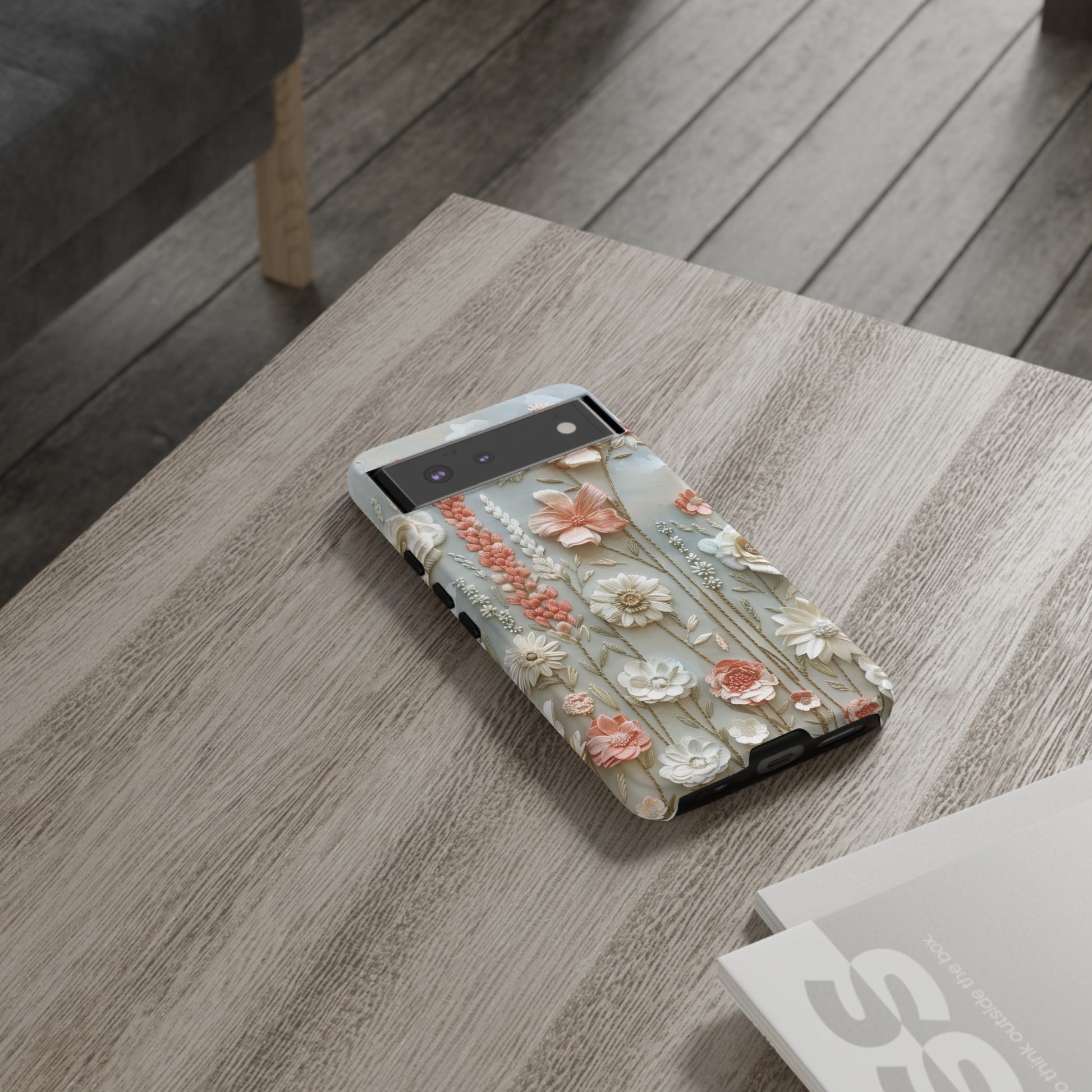 Pastel Wildflowers Protective Phone Case Gift for Her Phone 15, Samsung iPhone Samsung Gift for Her Case iPhone 15, Samsung iPhone Samsung Accessory Gift for Her