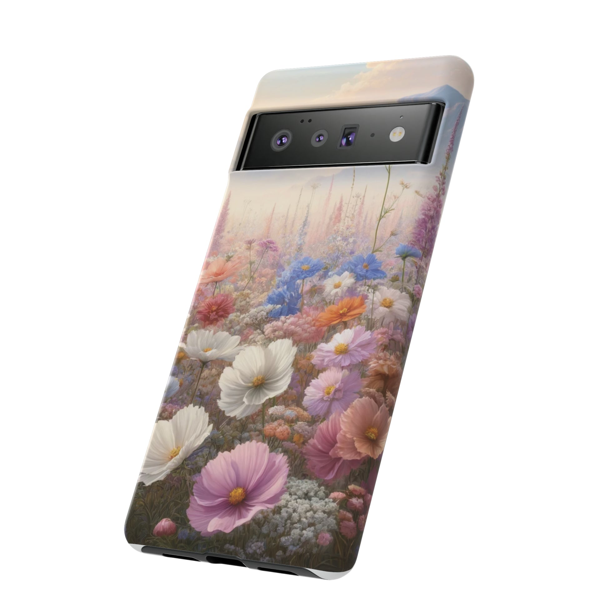 Phone Case Floral Boho Luxury Tough Case Floral Elegant Durable Stylish for Modern Devices iPhone 15, Samsung iPhone Samsung Accessory Gift for Her.