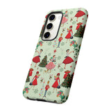 1950s Vintage Phone Case - Retro Christmas Design | Unique Holiday Protection for Your Device | Stylish & Durable Cover Gift for Her Phone 15, Samsung iPhone Samsung Accessory Gift for Her