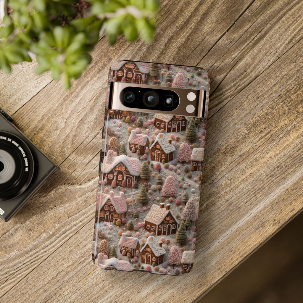 Gingerbread House 3D Phone Case Durable for iPhone Samsung Gift iPhone 15, 14, 13 Samsung Pixel Gift for Mom Accessory Gift for Her