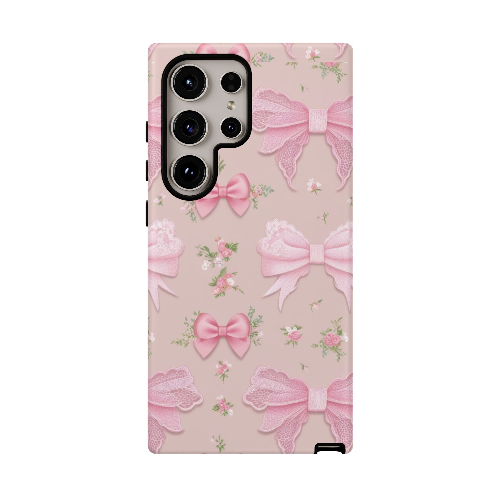 Luxury Pink Bow Phone Case – Cute & Protective Cover for iPhone & Samsung Gift for Her