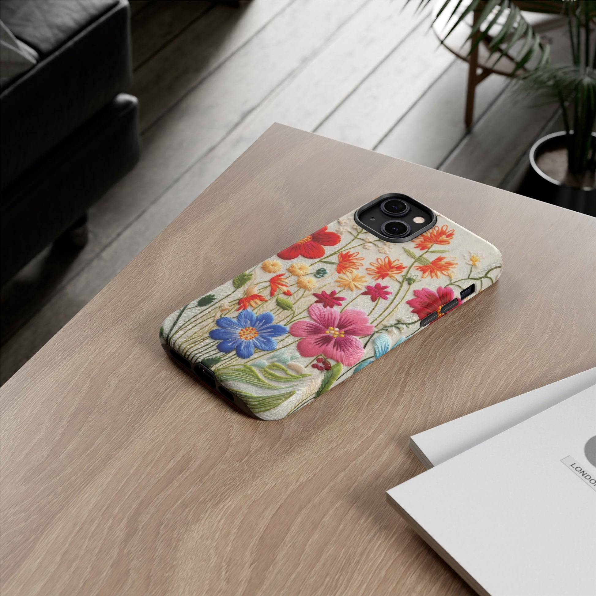 3D Floral Phone Case Elegant Faux Flower Durable for iPhone Samsung Smartphone iPhone 15, 14, 13 Samsung Gift for Mom