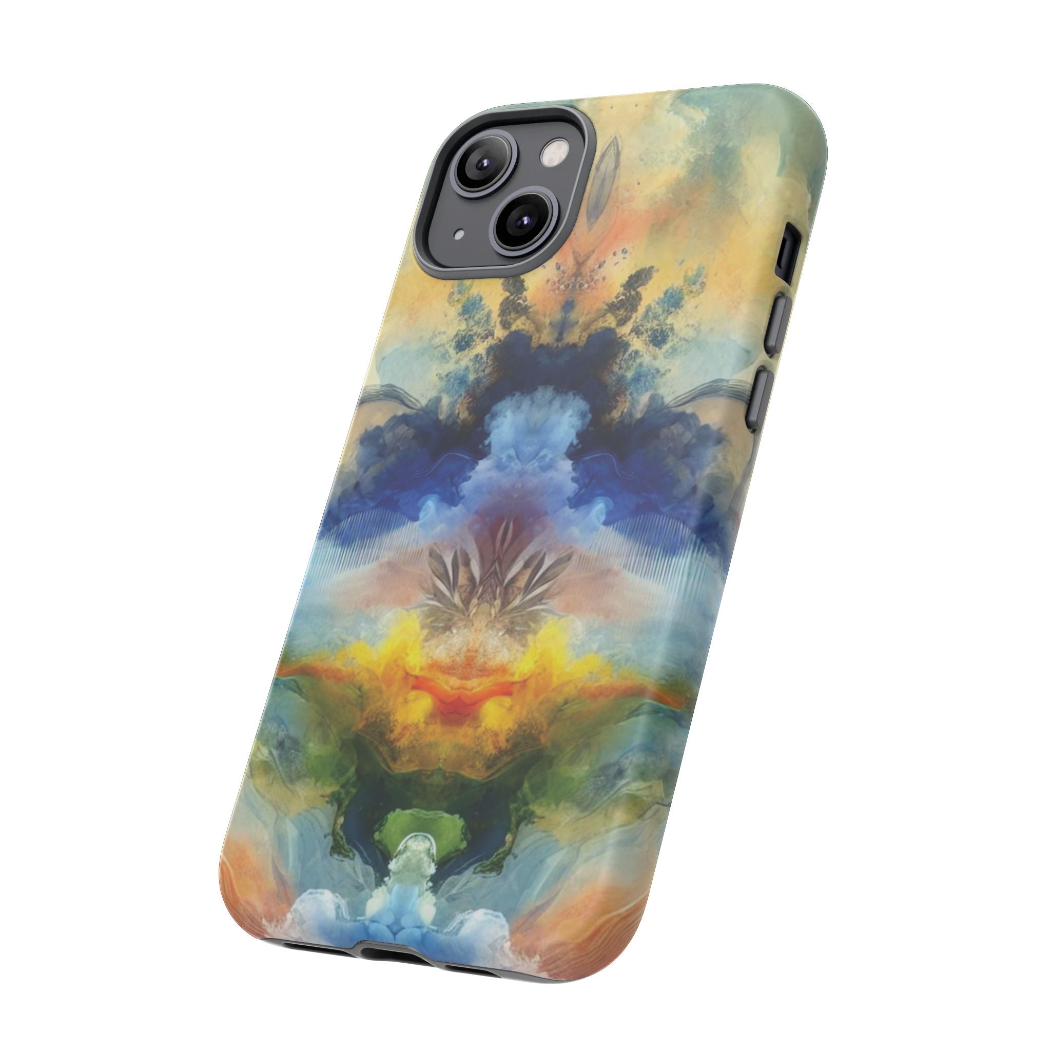 Coque de téléphone abstraite aquarelle moderne compatible avec iPhone, Samsung et plus – Protection élégante et durable avec un design artistique éclatant, cadeau parfait pour elle