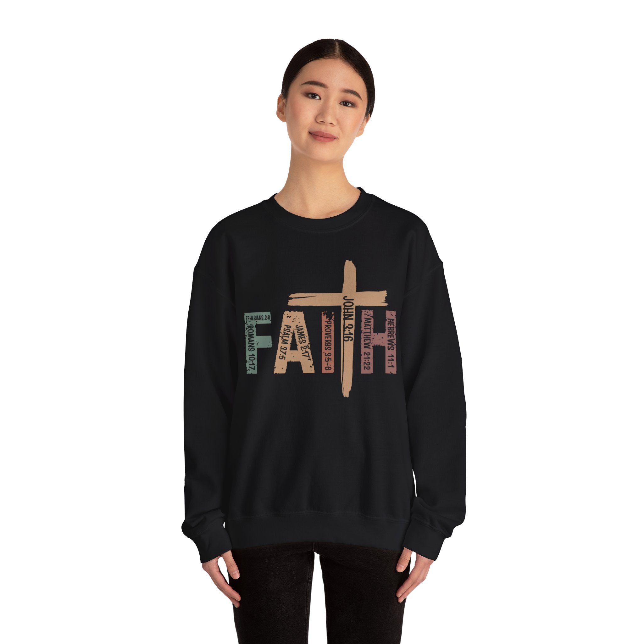 Sweat-shirt "Walk by Faith" Vêtements chrétiens confortables, idée cadeau parfaite Cadeau parfait pour les chrétiens
