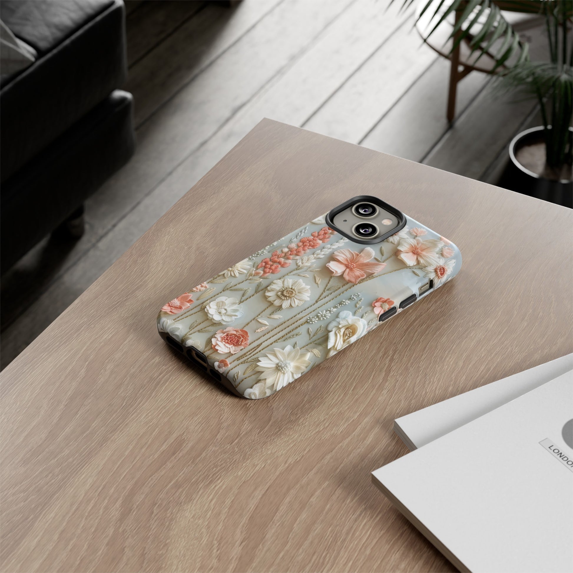 Pastel Wildflowers Protective Phone Case Gift for Her Phone 15, Samsung iPhone Samsung Gift for Her Case iPhone 15, Samsung iPhone Samsung Accessory Gift for Her