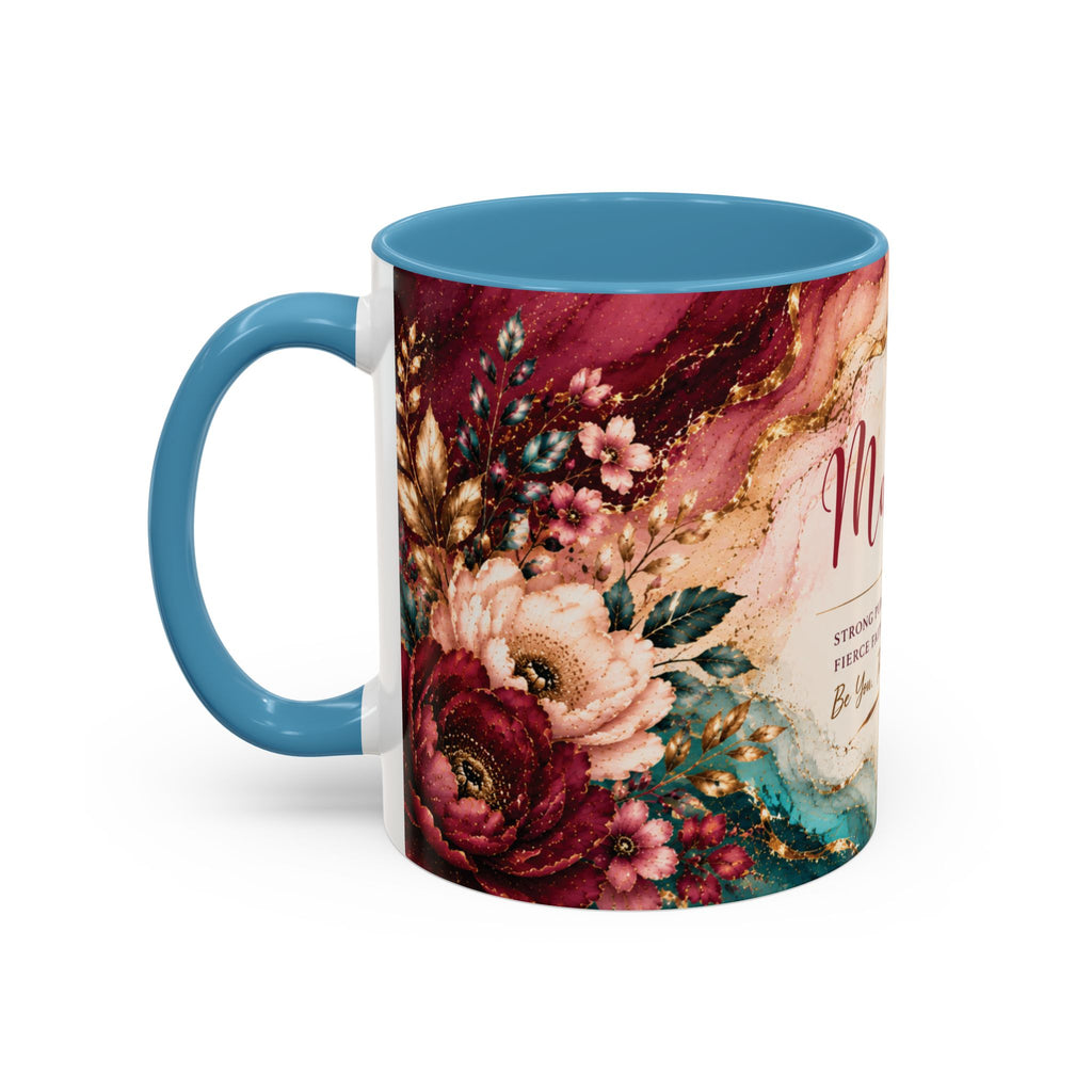 Personalized Name Mug for Women, Inspirational Color Handle Coffee Mug, 11 oz or 15 oz Gift for Her
