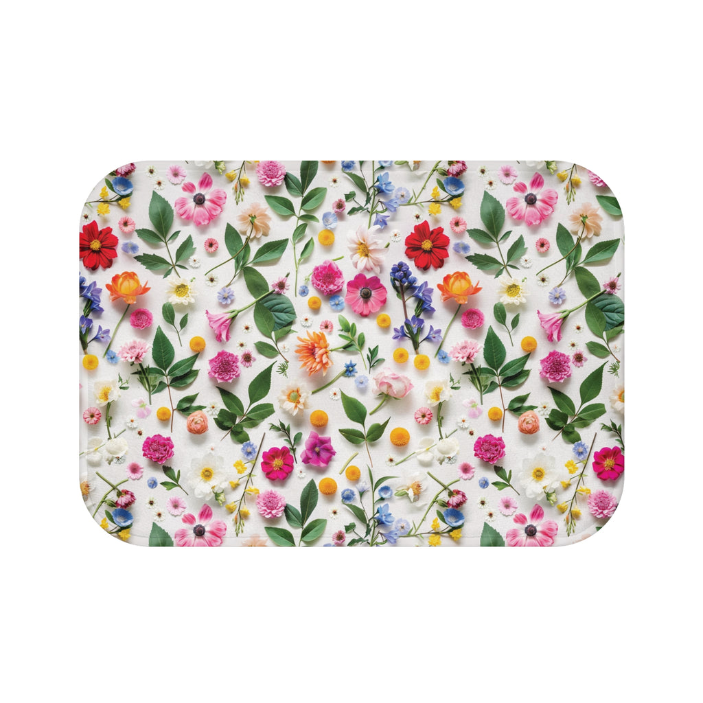 Wildflowers Bright Floral Bathmat – A Soothing Blend of Calming Lavender Flowers to Add Comfort, Beauty, and Serenity to the Most Private Room in Your Home
