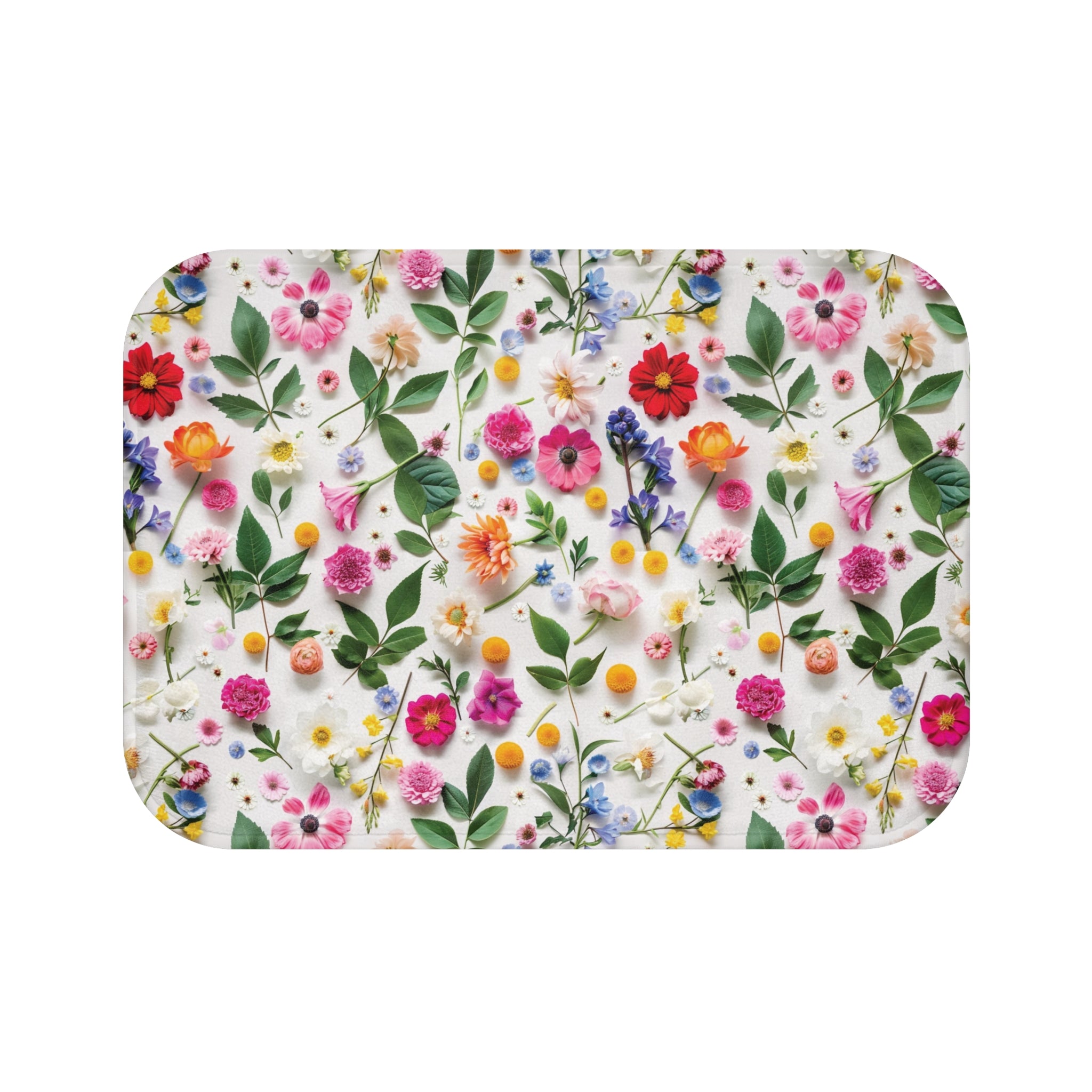 Tapis de bain floral lumineux Wildflowers – Un mélange apaisant de fleurs de lavande relaxantes pour ajouter confort, beauté et sérénité à la pièce la plus intime de votre maison