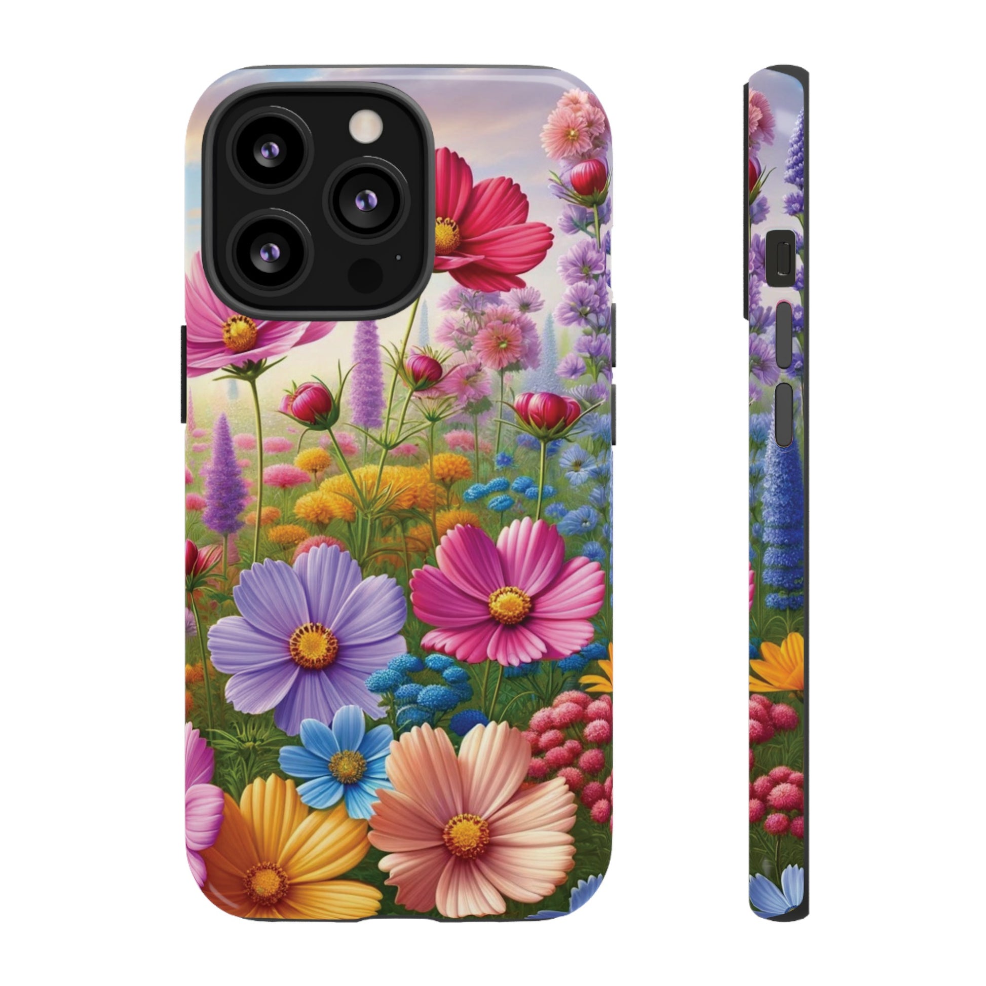 Bright Floral Phone Case Durable for iPhone Samsung Gift iPhone 15, 14, 13 Samsung Pixel Gift for Mom Accessory Gift for Her