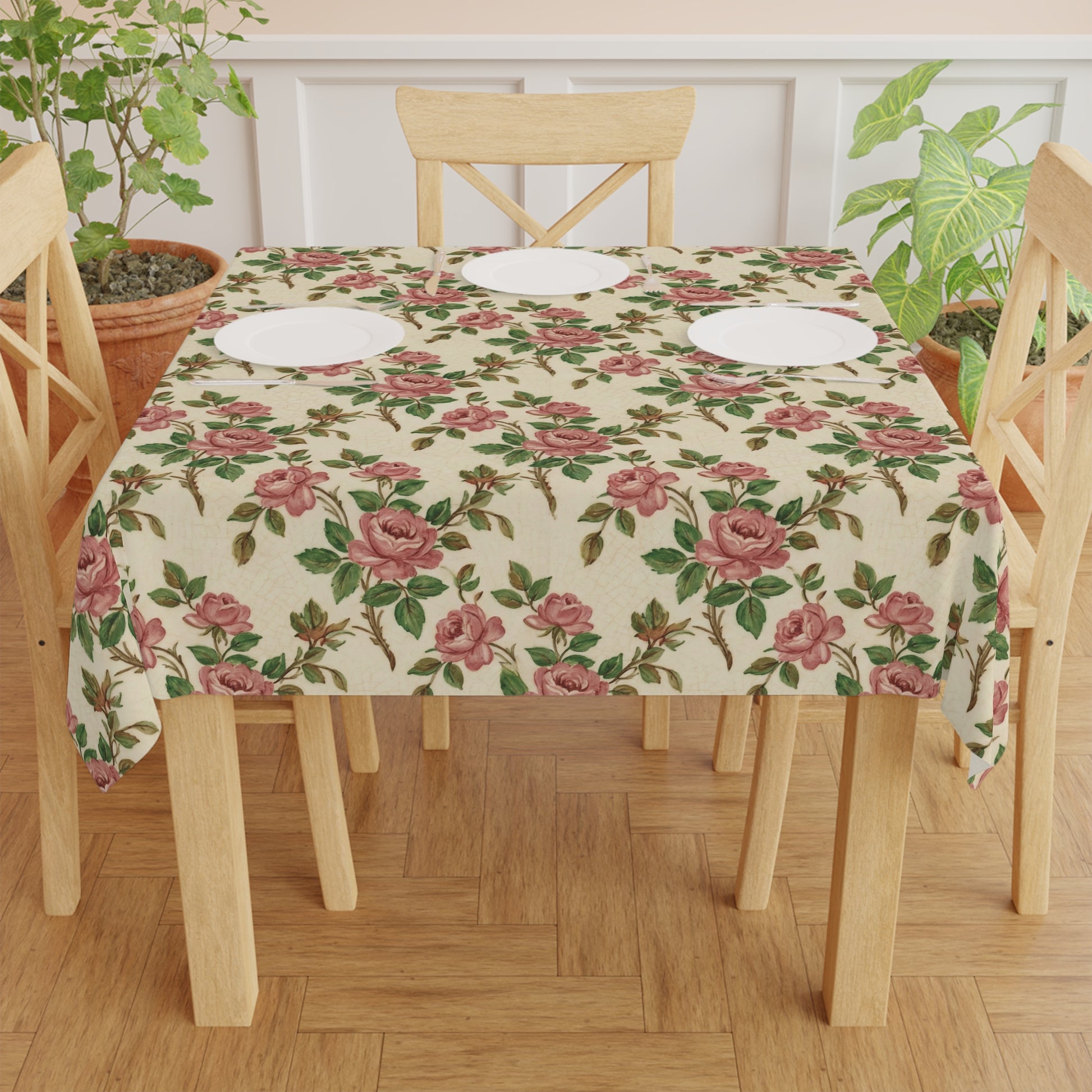 Vintage Franciscan Rose Tablecloth Perfect for New House