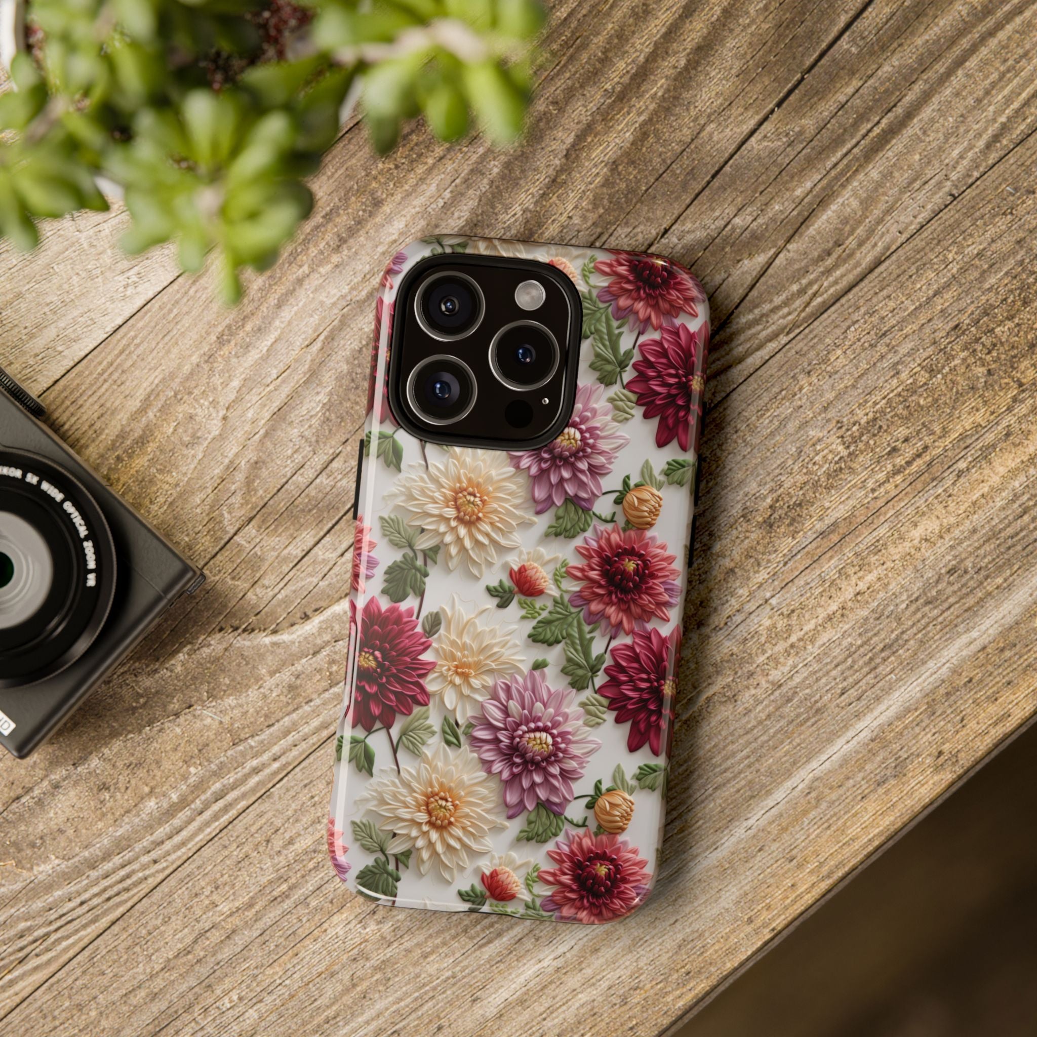 Floral Fall Phone Case for iPhone 16 pro15 14 13 12  21 23 Samsung, and Pixel | Stylish Protective Cover Gift for Her Perfect for Floral Lover - MRSBYVALLE